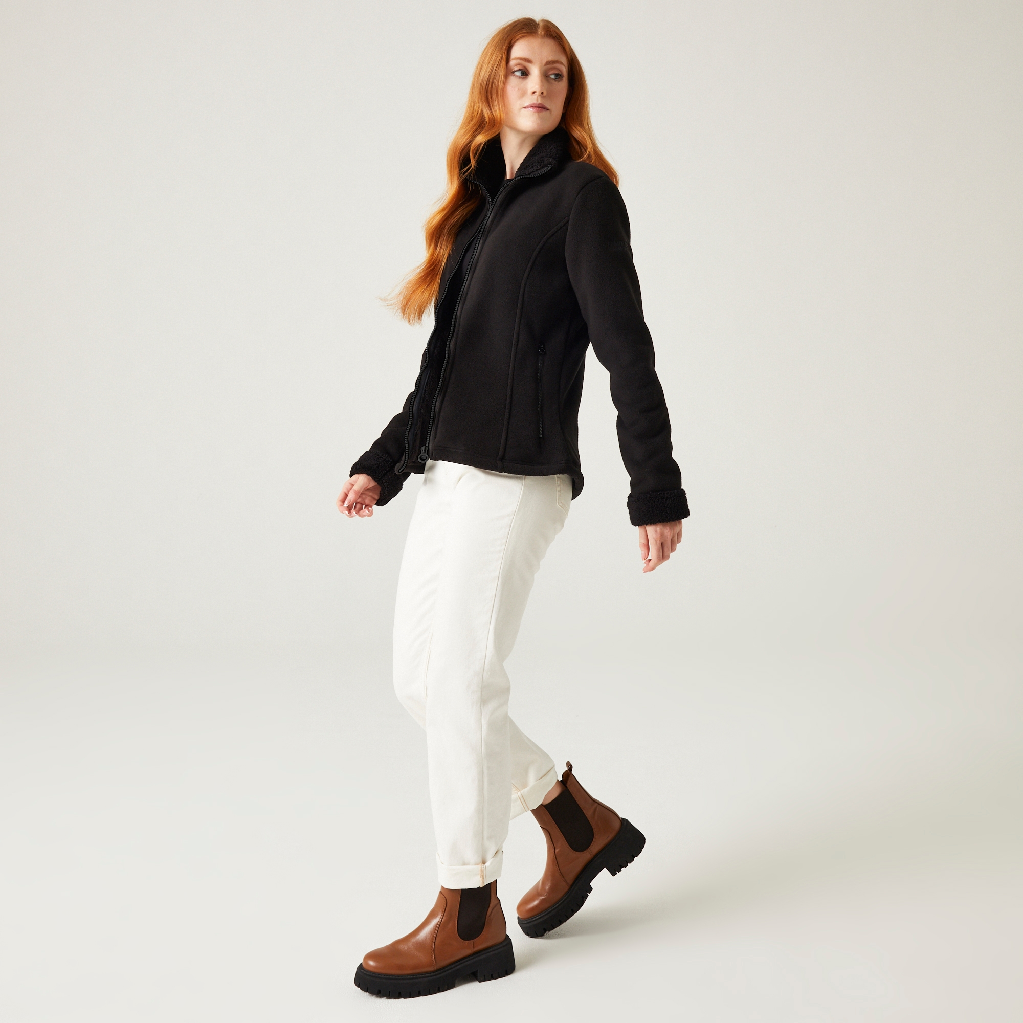 Women's Brandall Full Zip Heavyweight Fleece | Black Black