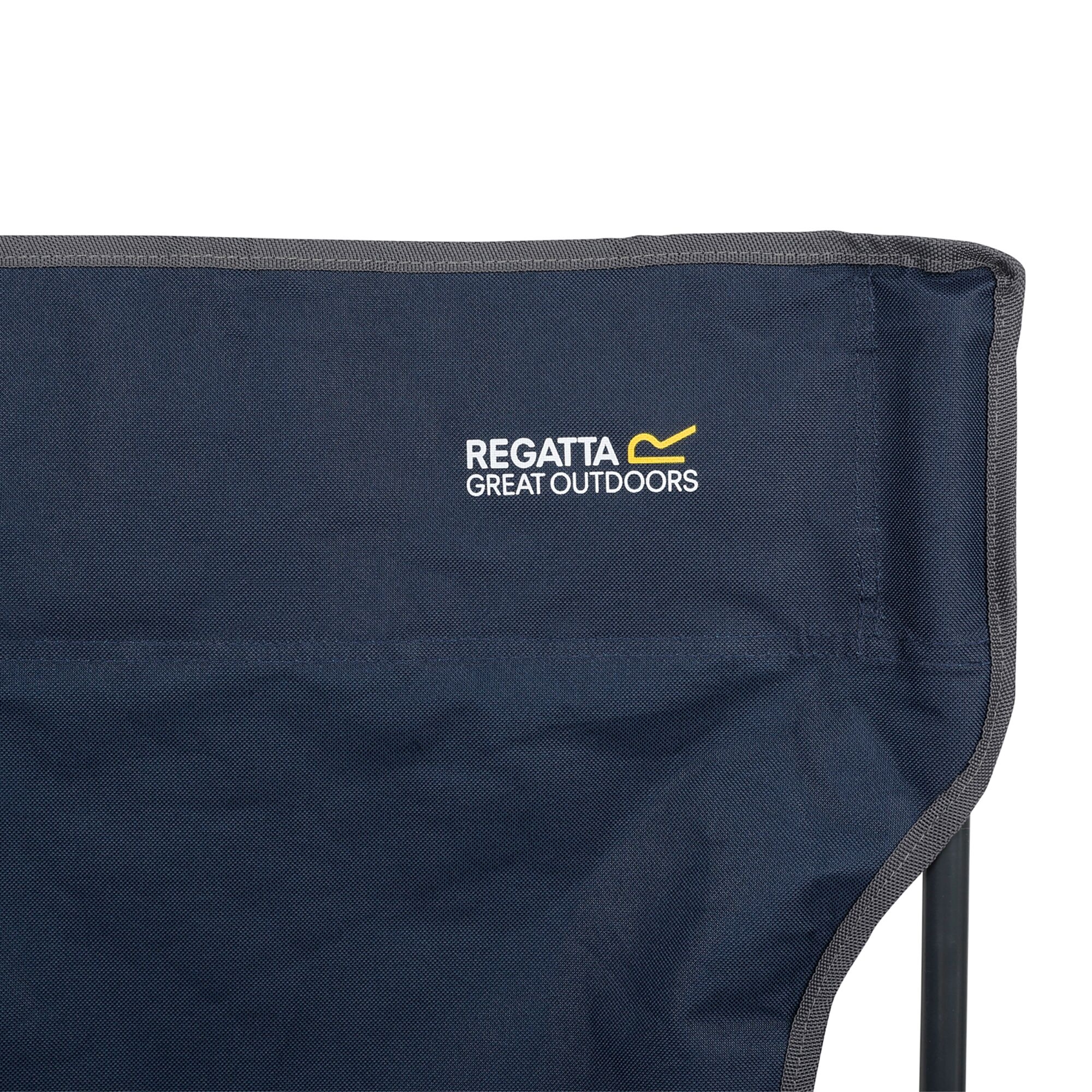 Isla Double Camping Chair with Storage Bag | Navy Seal Grey