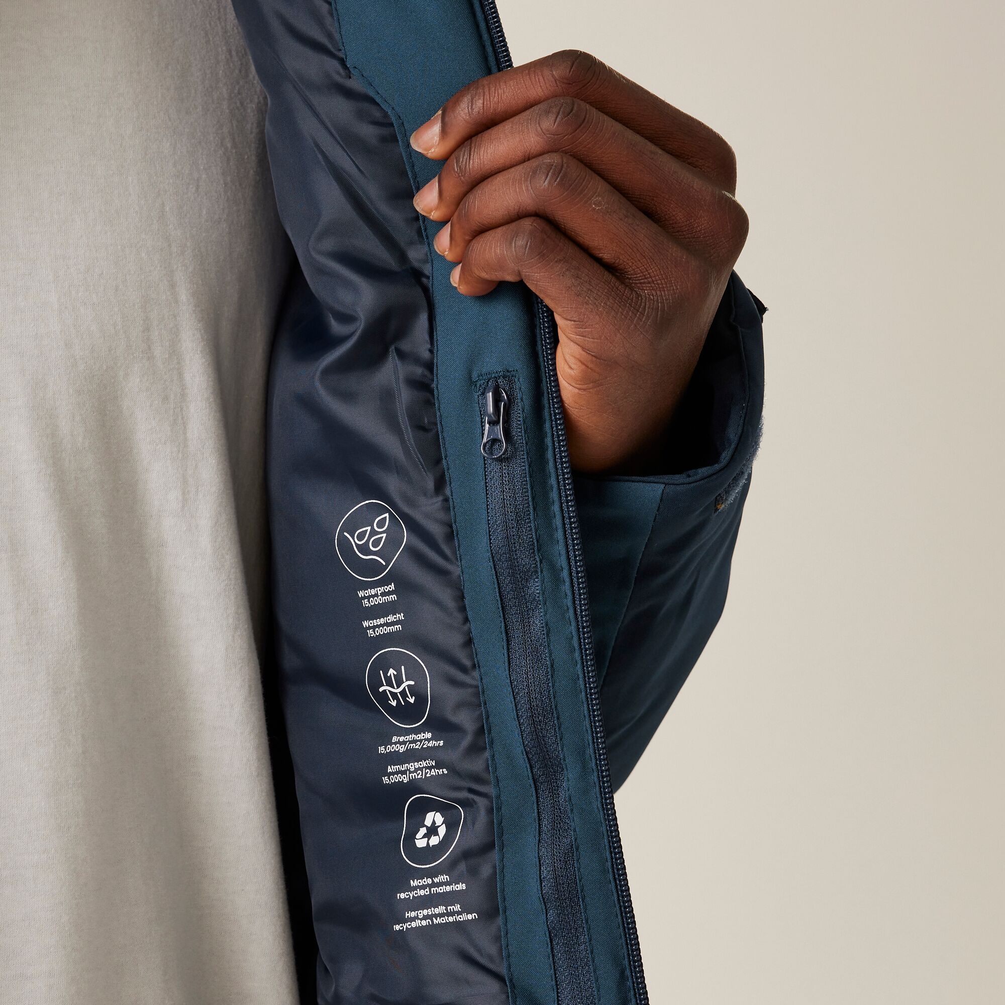 Men's Highton Stretch Padded Jacket III | Navy Moonlight Denim