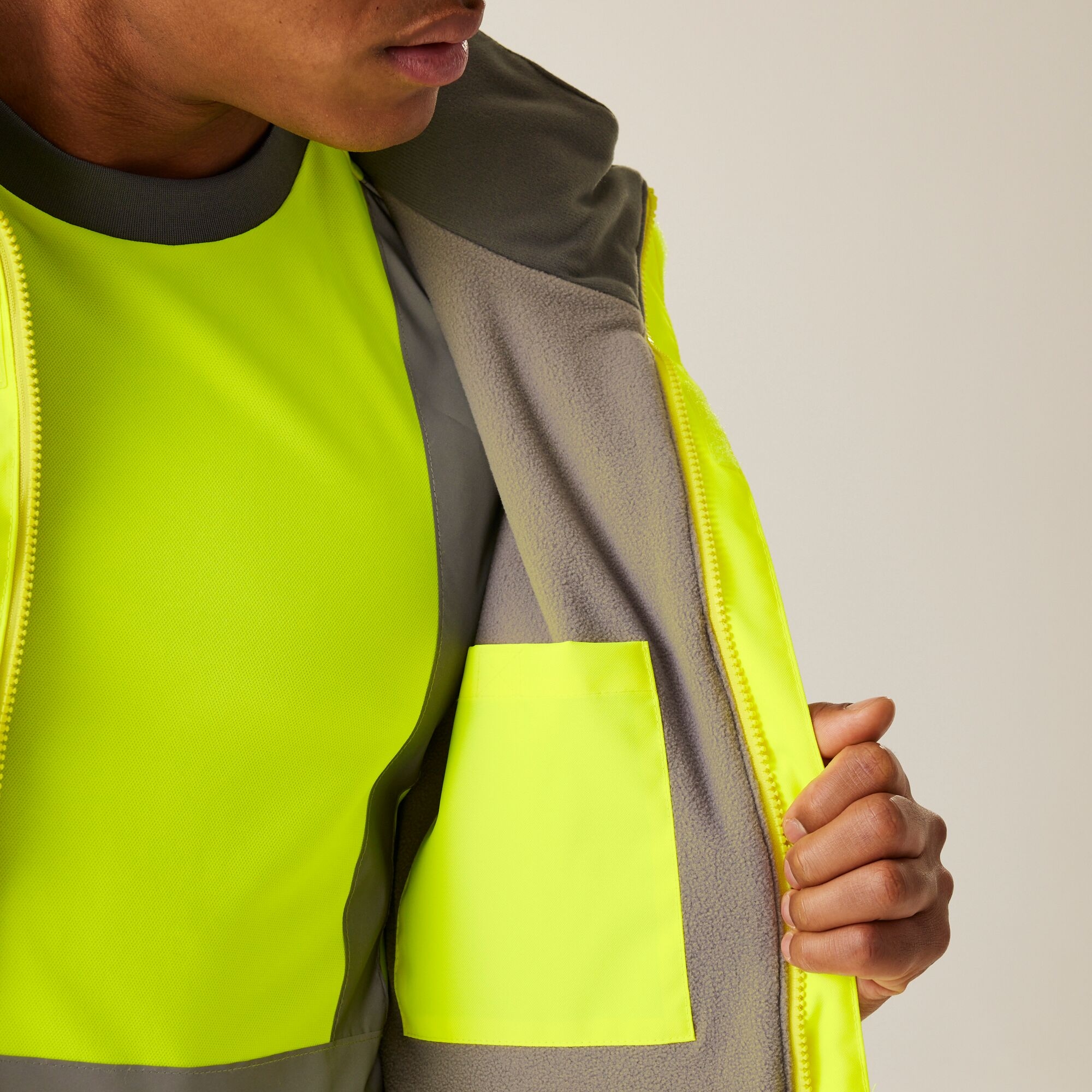 Men's Hi-Vis Pro Contract Dover Jacket | Yellow