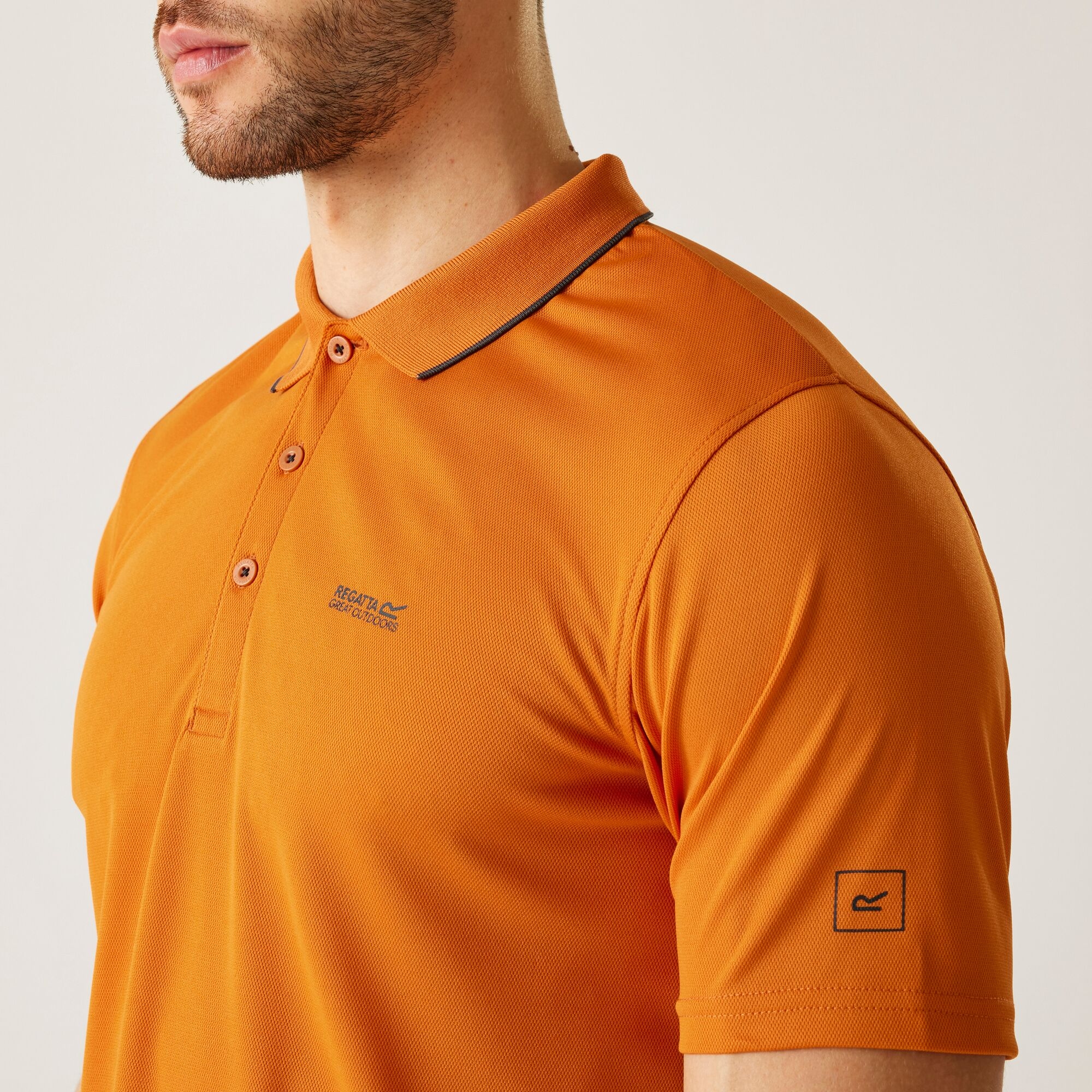 Men's Maverick V Active Polo Shirt | Fox Ash