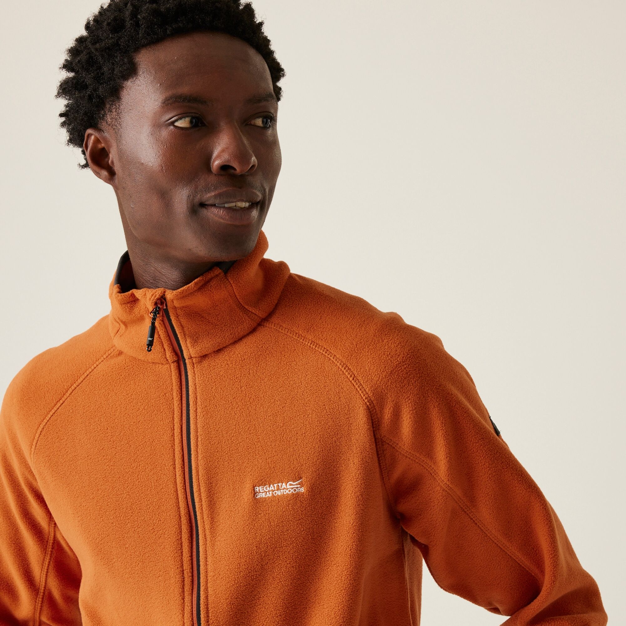 Men's Hadfield Full Zip Fleece | Burnt Copper