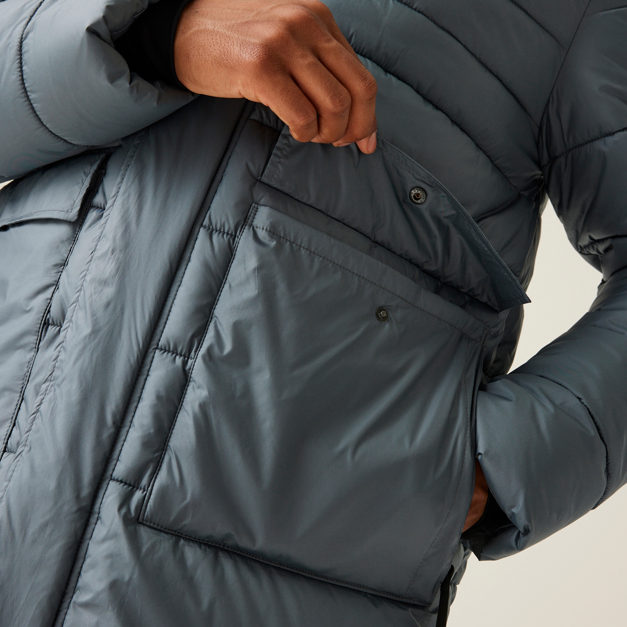 Christian Lacroix - Men's Collongues Long Padded Jacket | Stormy Weather