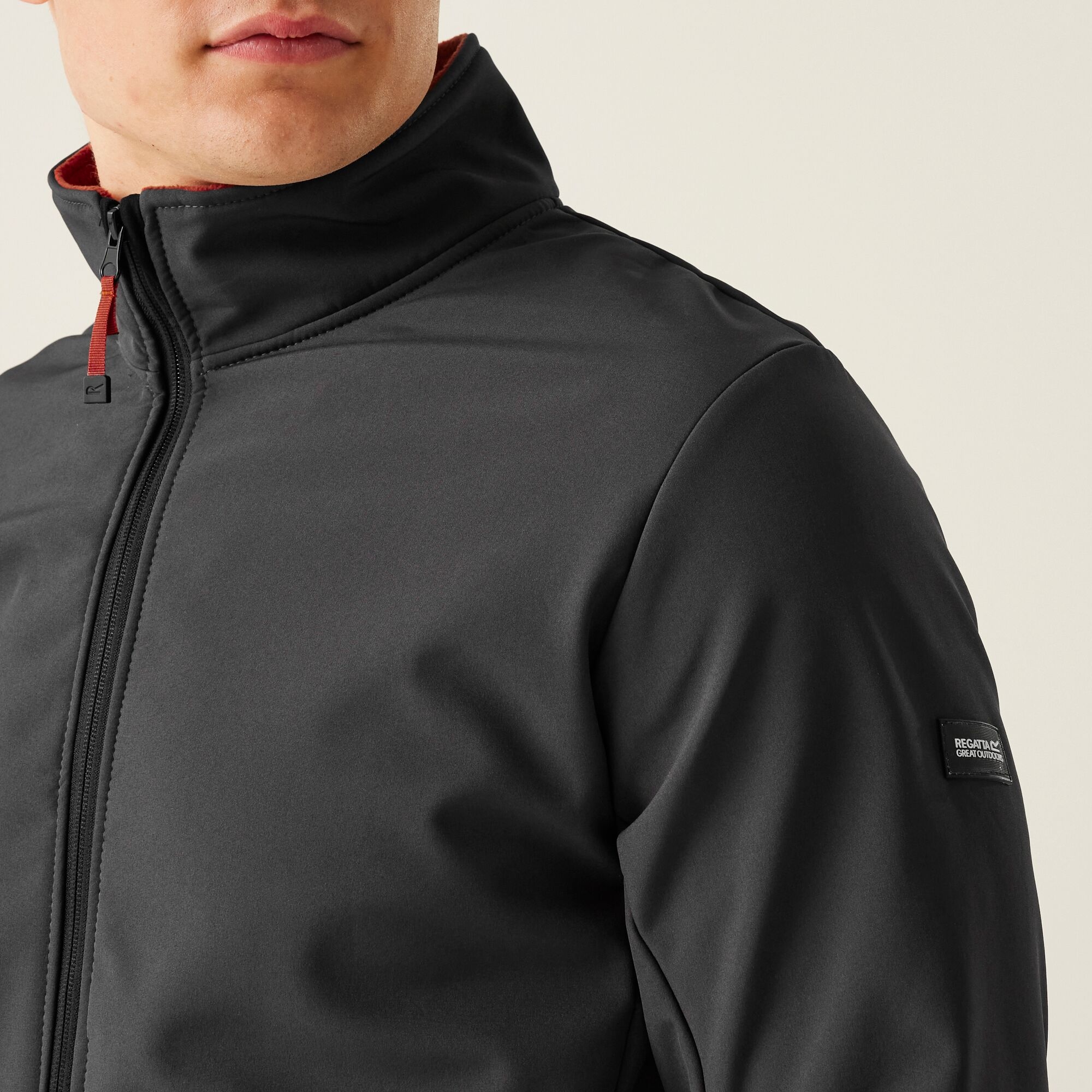 Men's Dendrick Softshell Jacket | Ash Red Ochre