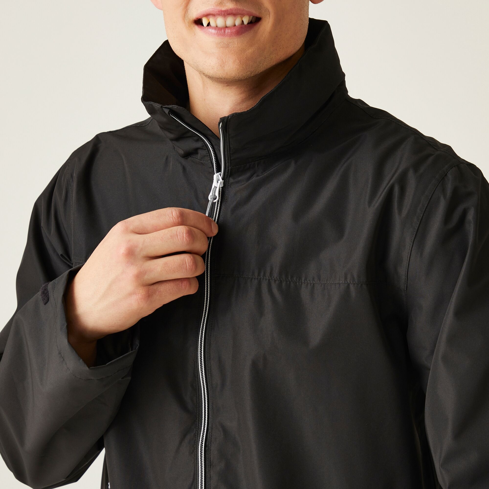 Men's Ascender Waterproof Shell Jacket | Black Mineral Grey
