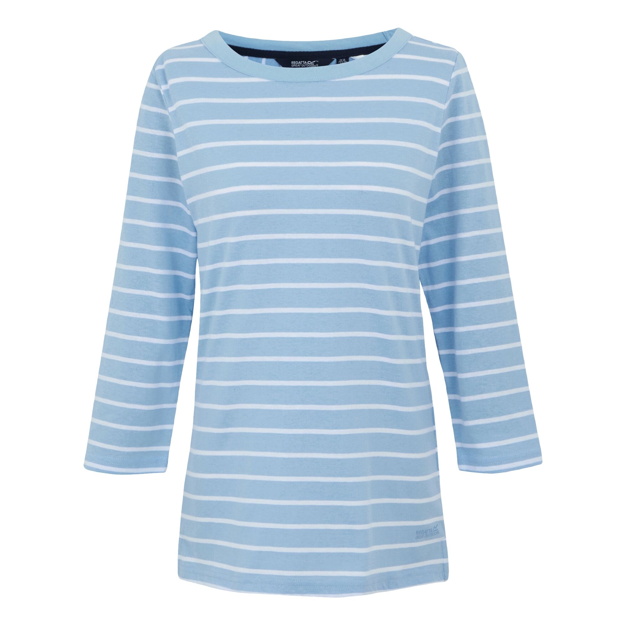 Women's Bayletta II 3/4 Sleeve Top  | Chambray Blue White Stripe