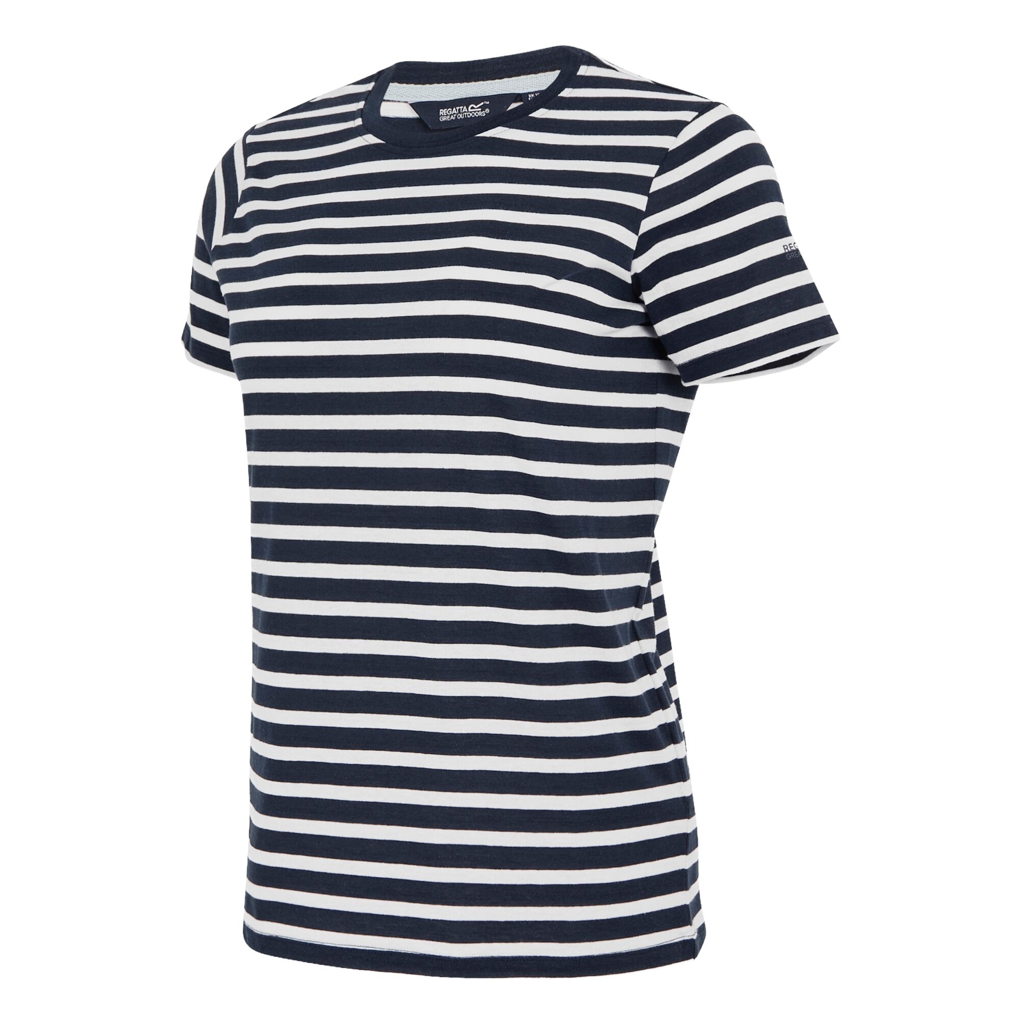Women's Bayletta Short Sleeve T-Shirt | Navy White Stripe