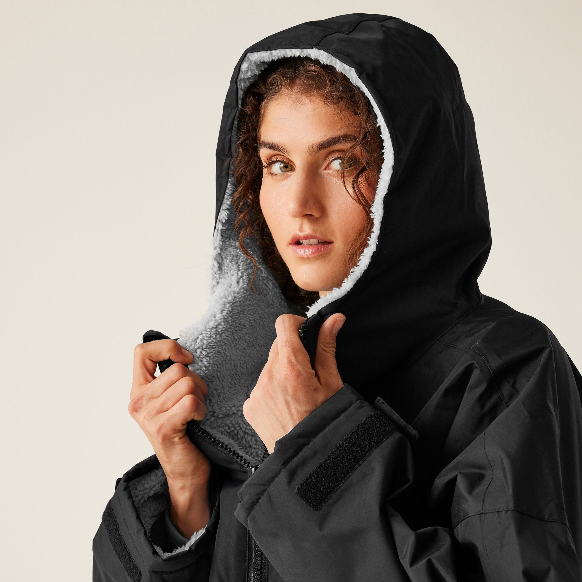 Adult's Waterproof Changing Robe | Black