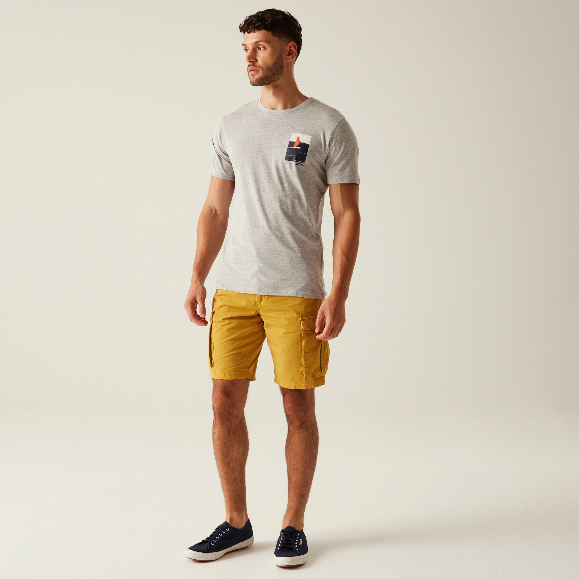 Men's Cline IX T-Shirt | Grey Marl Boat