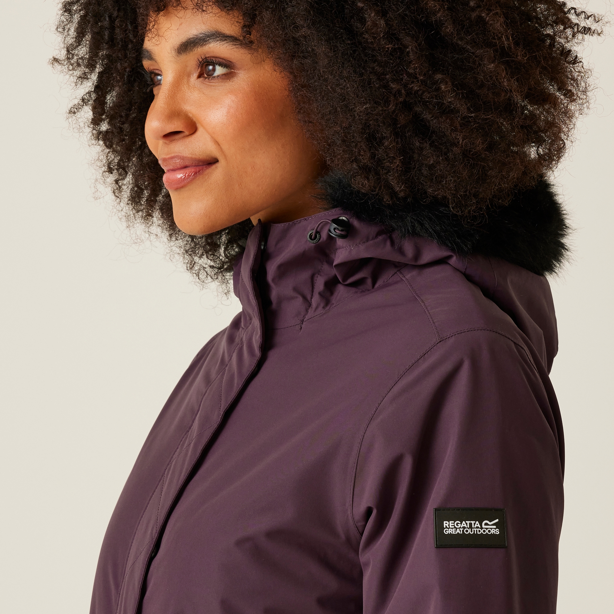 Women's Sabinka II Fur Trim Parka Jacket | Deep Plum