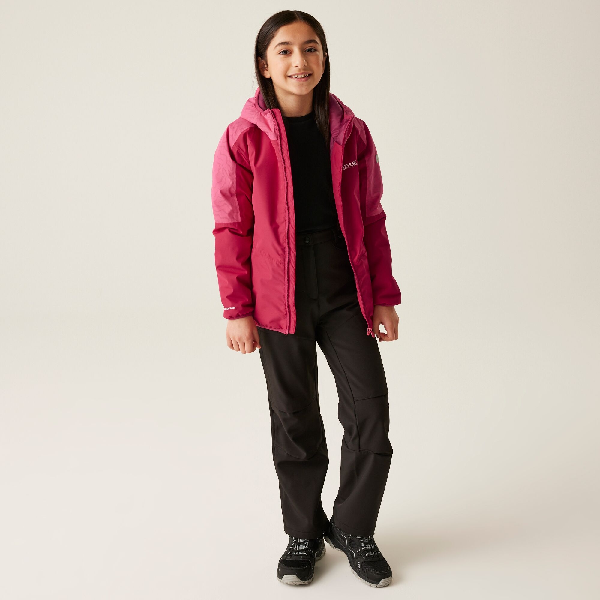 Kids' Volcanics VIII Reflective Jacket | Deep Pink Hot Pink
