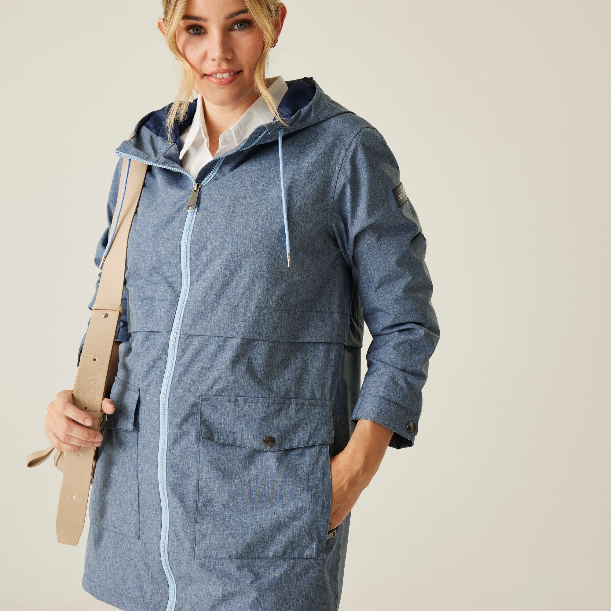 Women's Navaeh Waterproof Jacket | Chambray Dark Denim