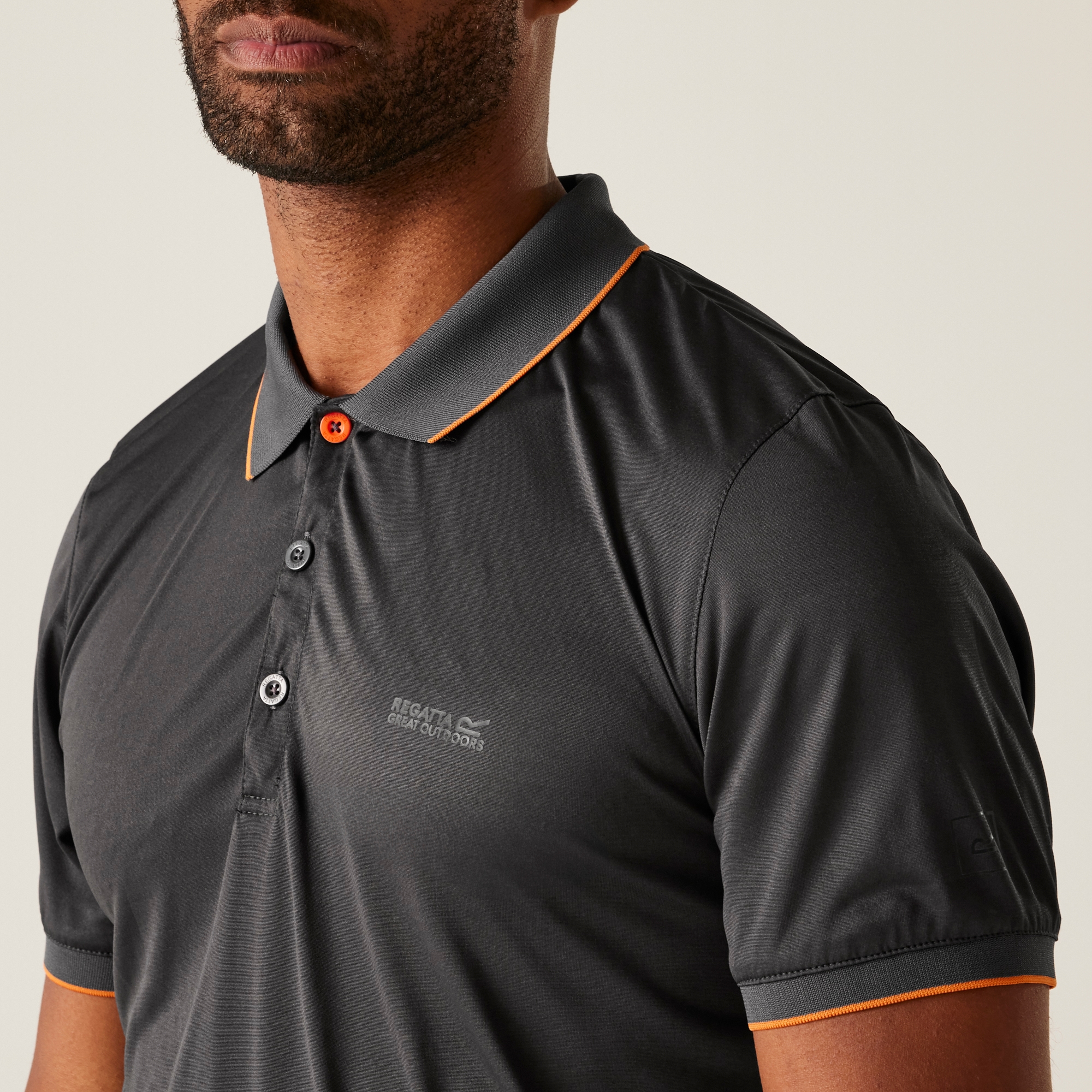 Men's Remex II Jersey Polo Shirt | Ash Fox Solid