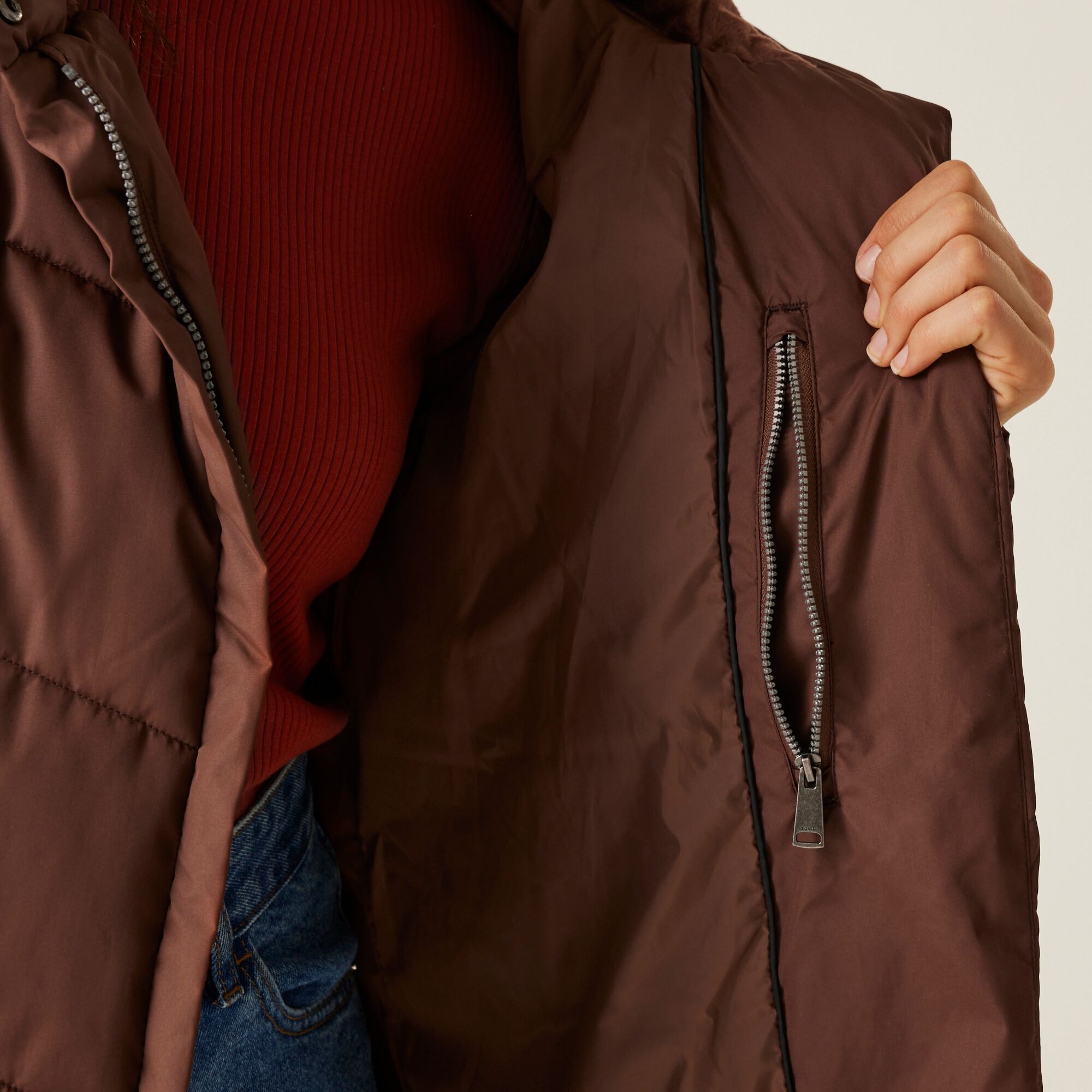 Women's Nurie Quilted Jacket | Dark Brown