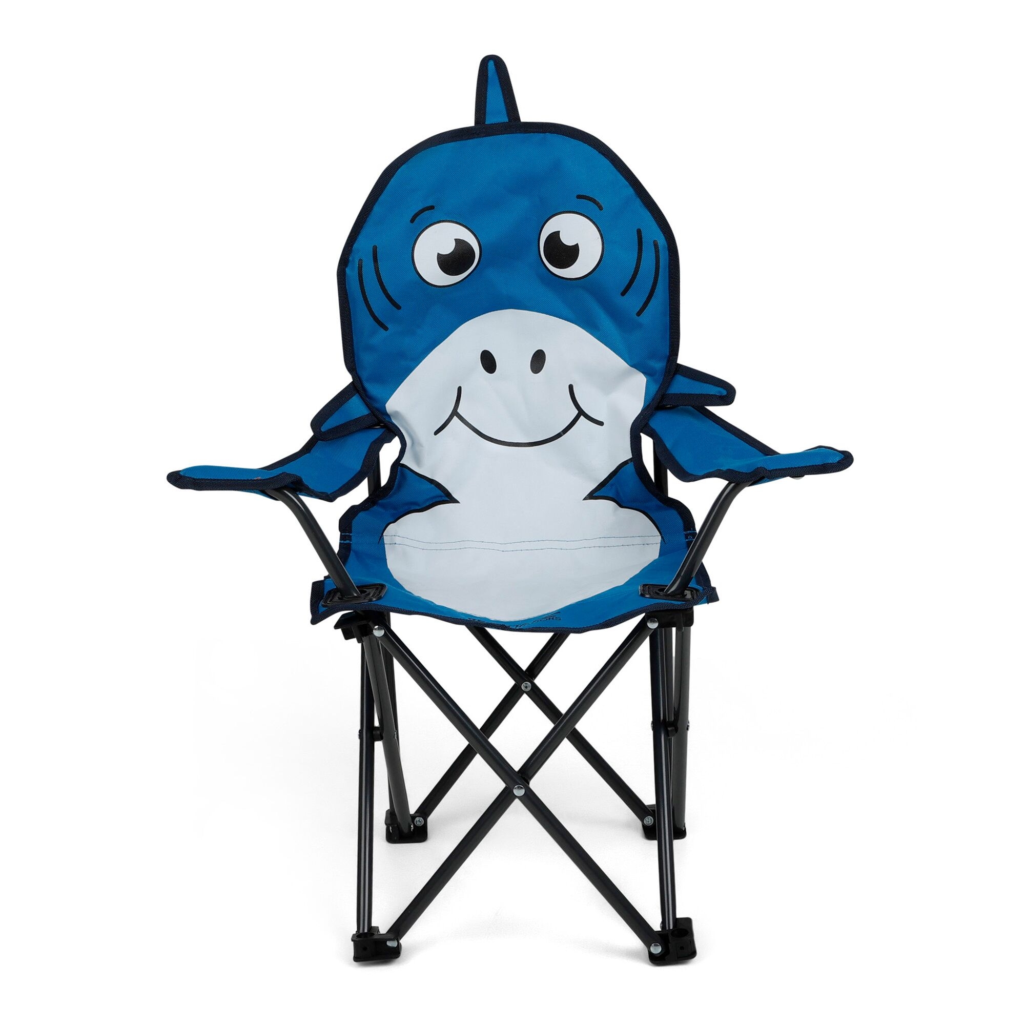 Kids Animal Camping Chair | Bubbles The Shark Hawaiian Blue