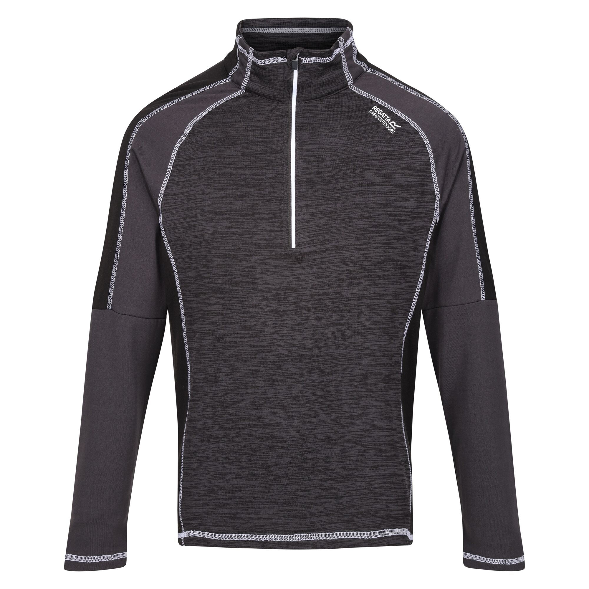Men's Hepley Half Zip Lightweight Fleece | Ash Black