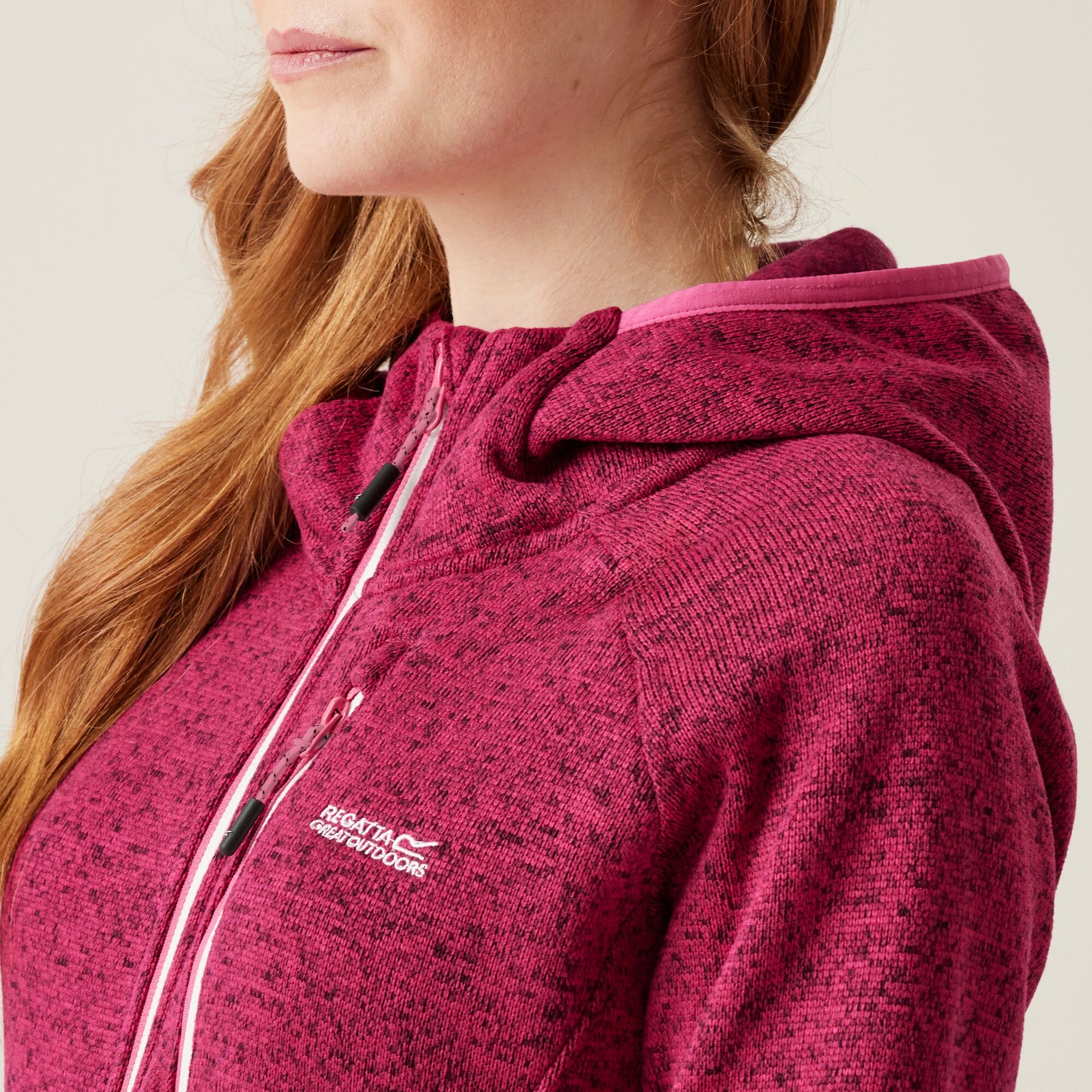 Women's Newhill Hooded Fleece | Deep Pink