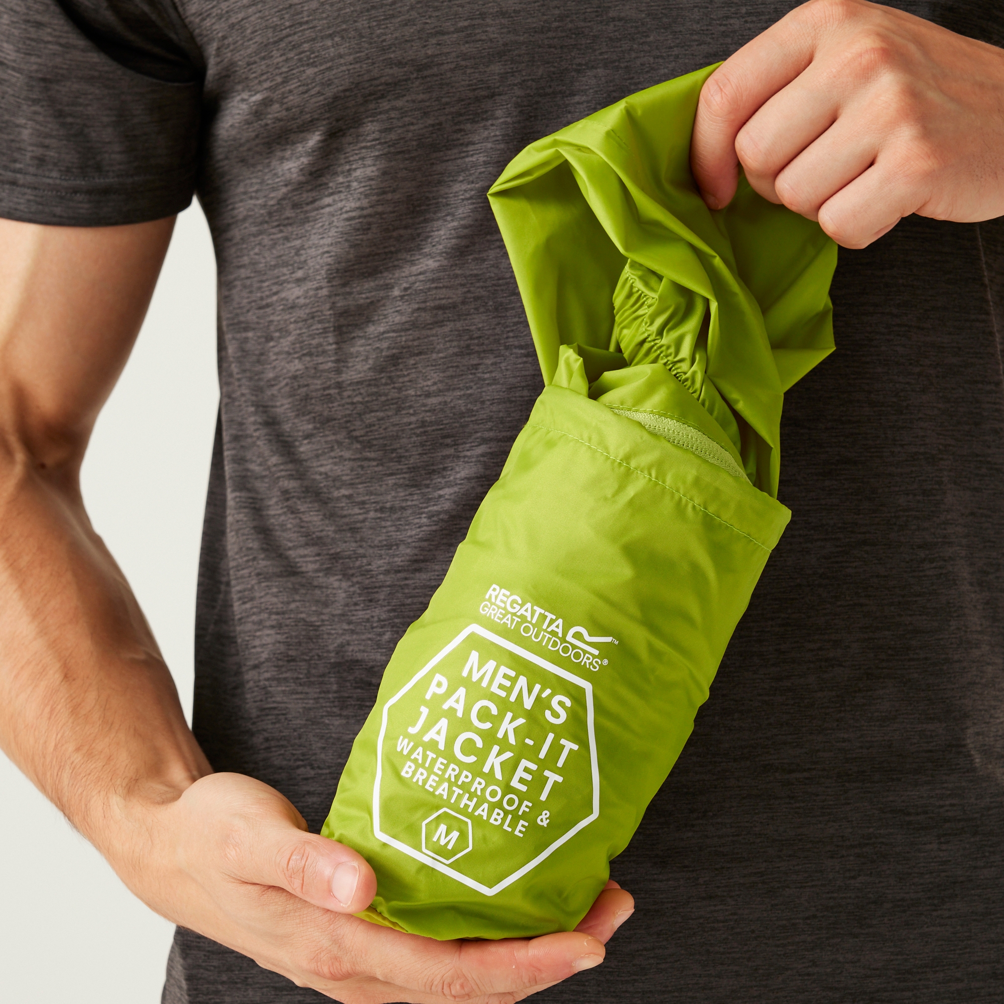 Men's Pack-It III Waterproof Jacket | Grenoble Green