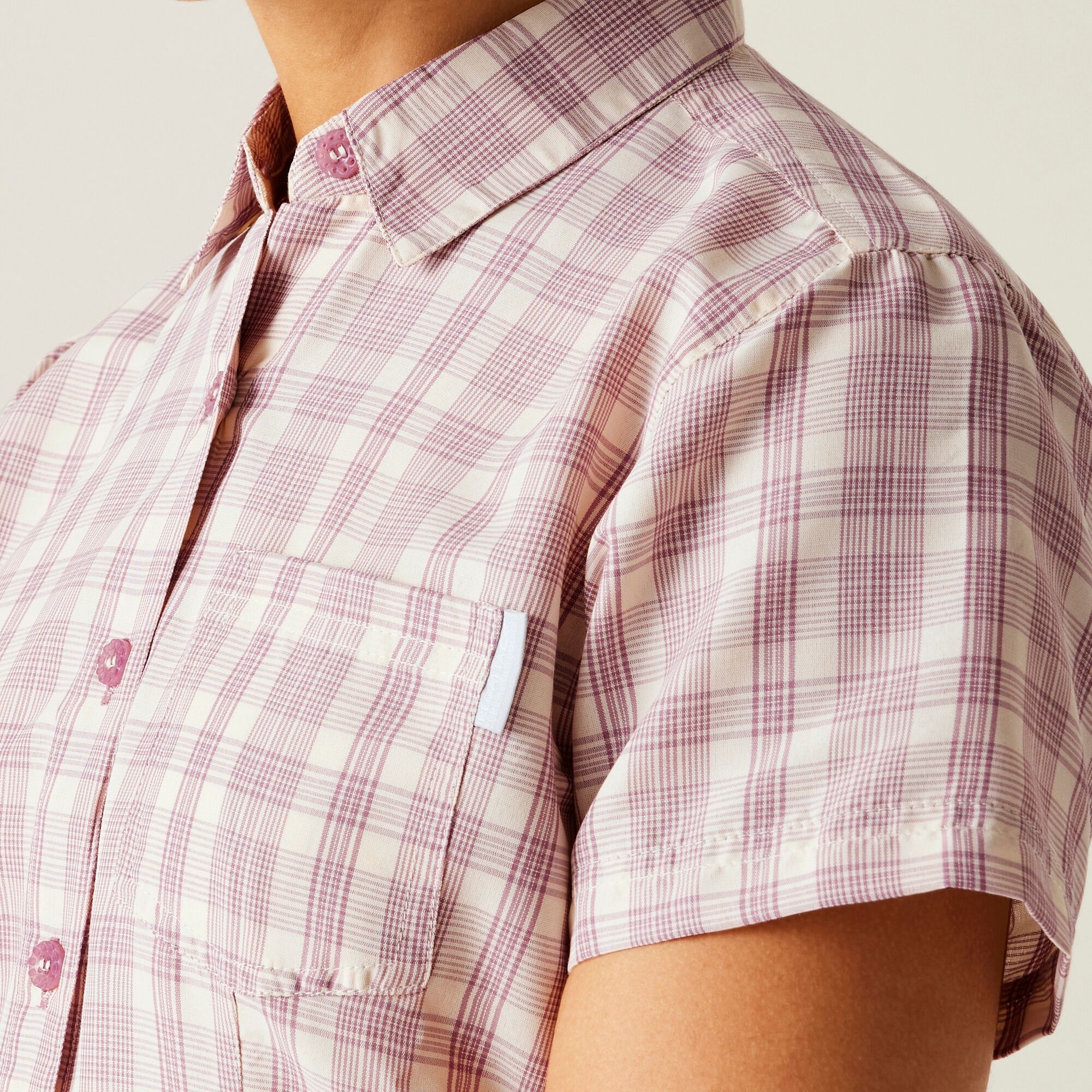 Women's Mindano VIII Short Sleeve Shirt | Lilas Check