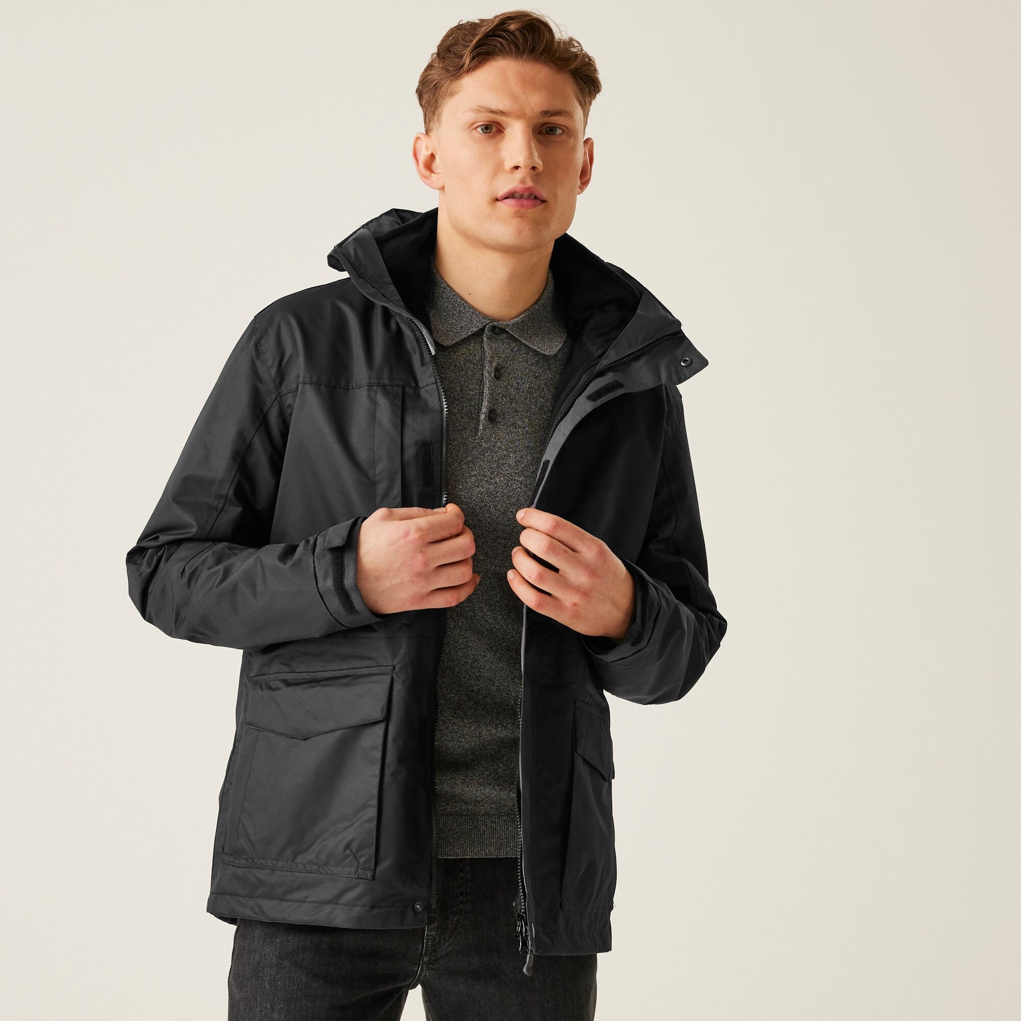 Men's Benson III Breathable Waterproof 3 in 1 Jacket | Black
