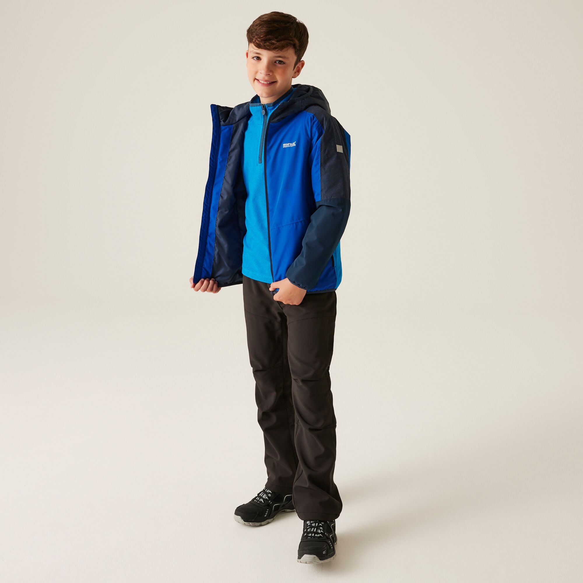 Kids' Volcanics VIII Reflective Jacket | Olympian Blue Navy