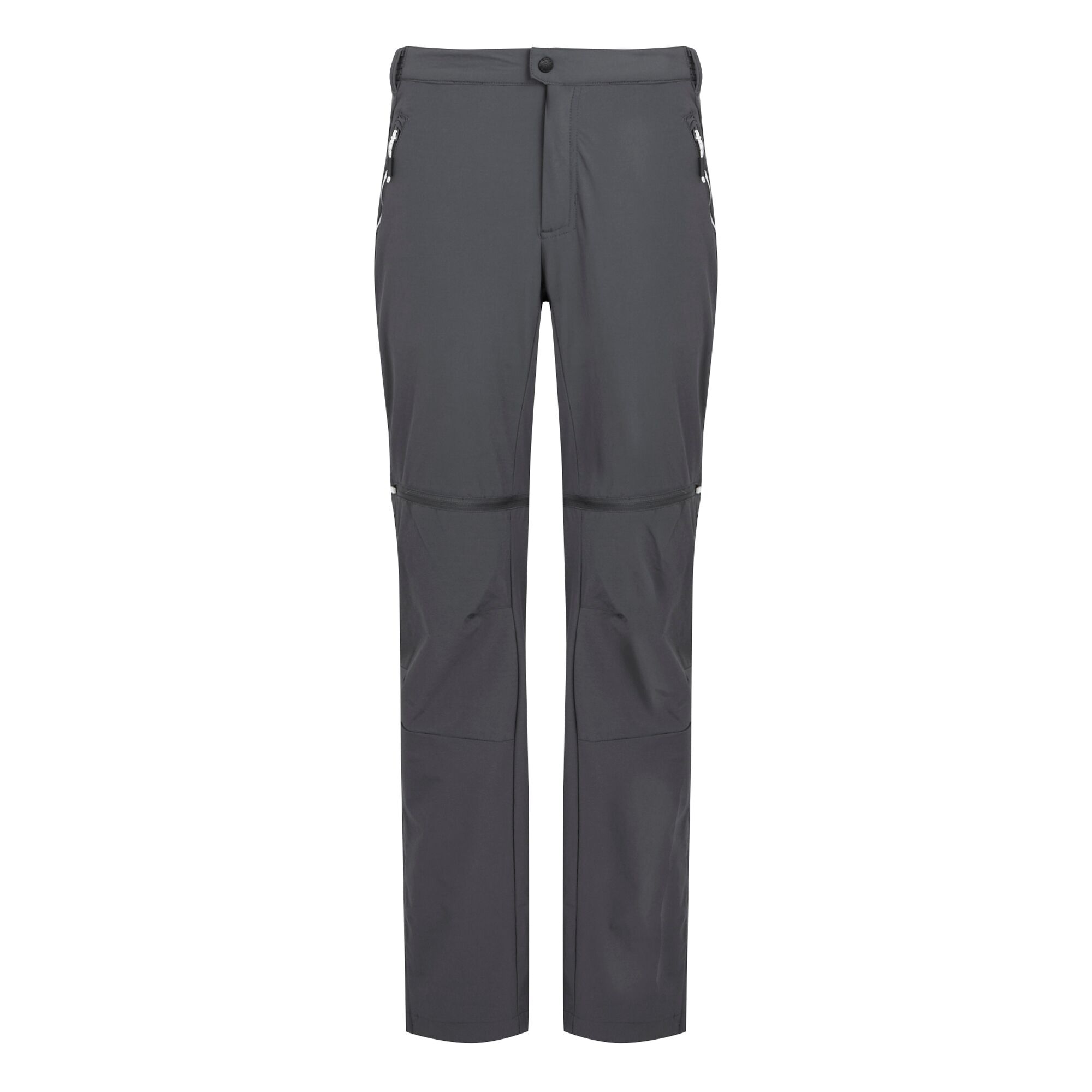 Men's Mountain Zip Off Walking Trousers | Seal Grey Black
