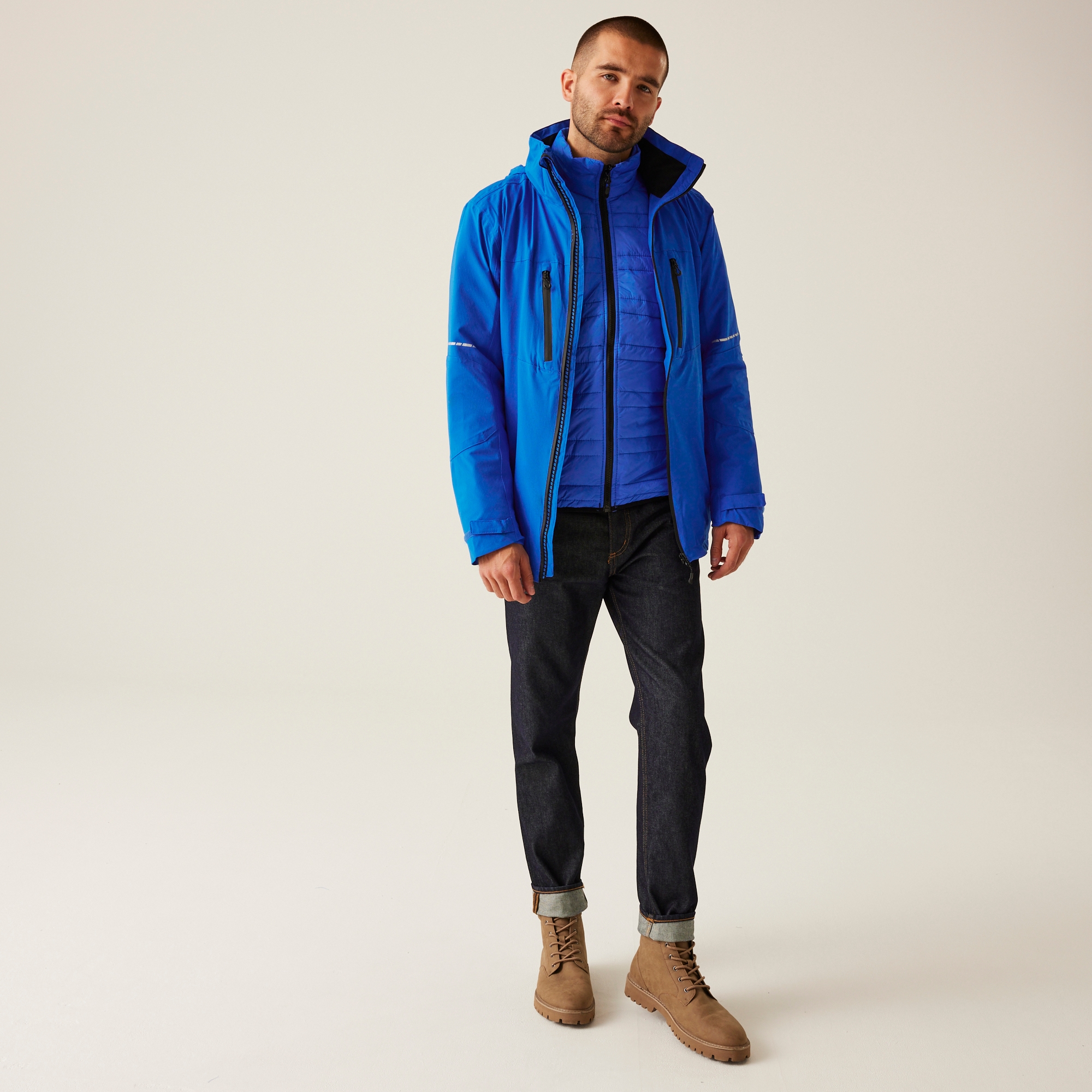 Men's X-Pro Evader III 3 in 1 Waterproof Insulated Jacket | Oxford Blue Black