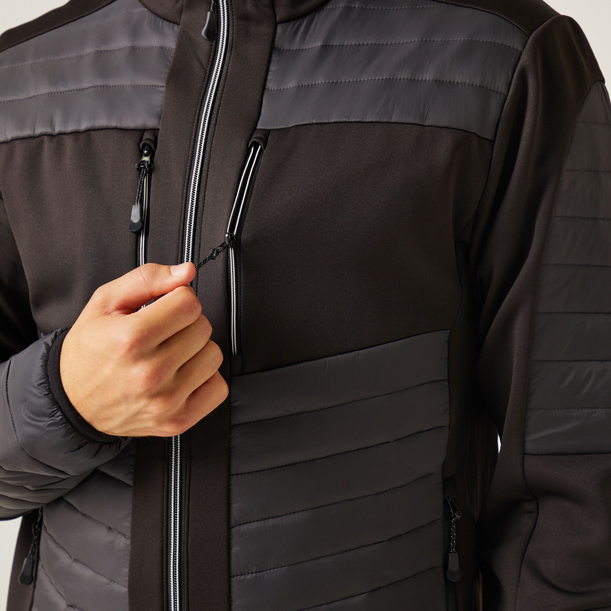 Men's E-Volve Thermal Hybrid Jacket | Ash Black