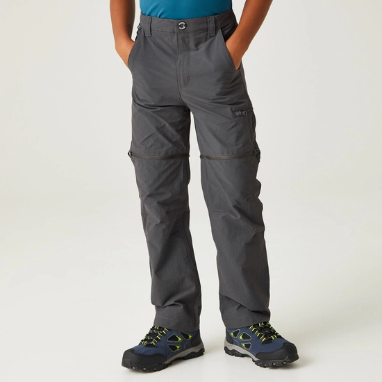 Kids' Highton Stretch Zip Off Walking Trousers | Navy