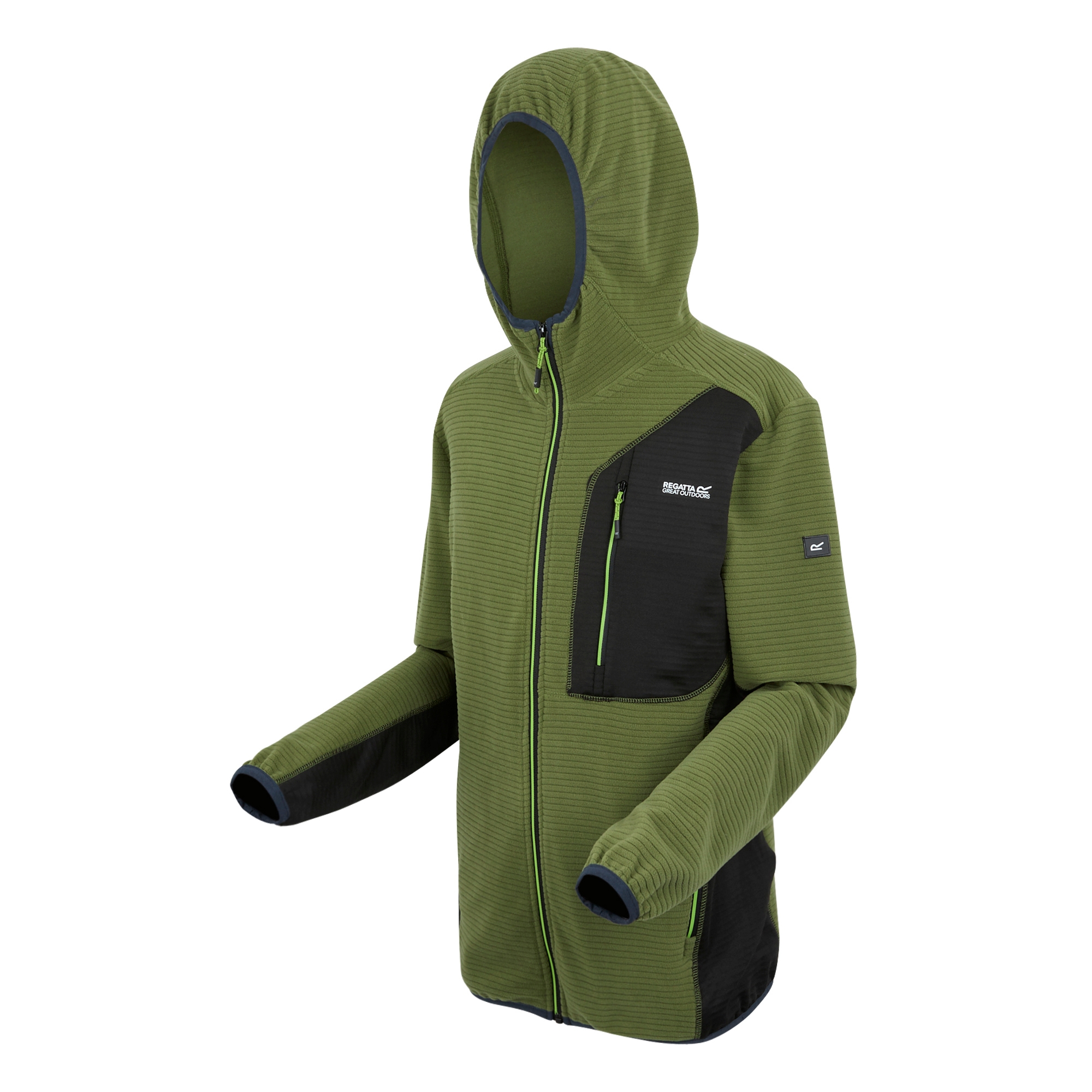 Men's Lakewright Full Zip Fleece | Nephrite Green Black