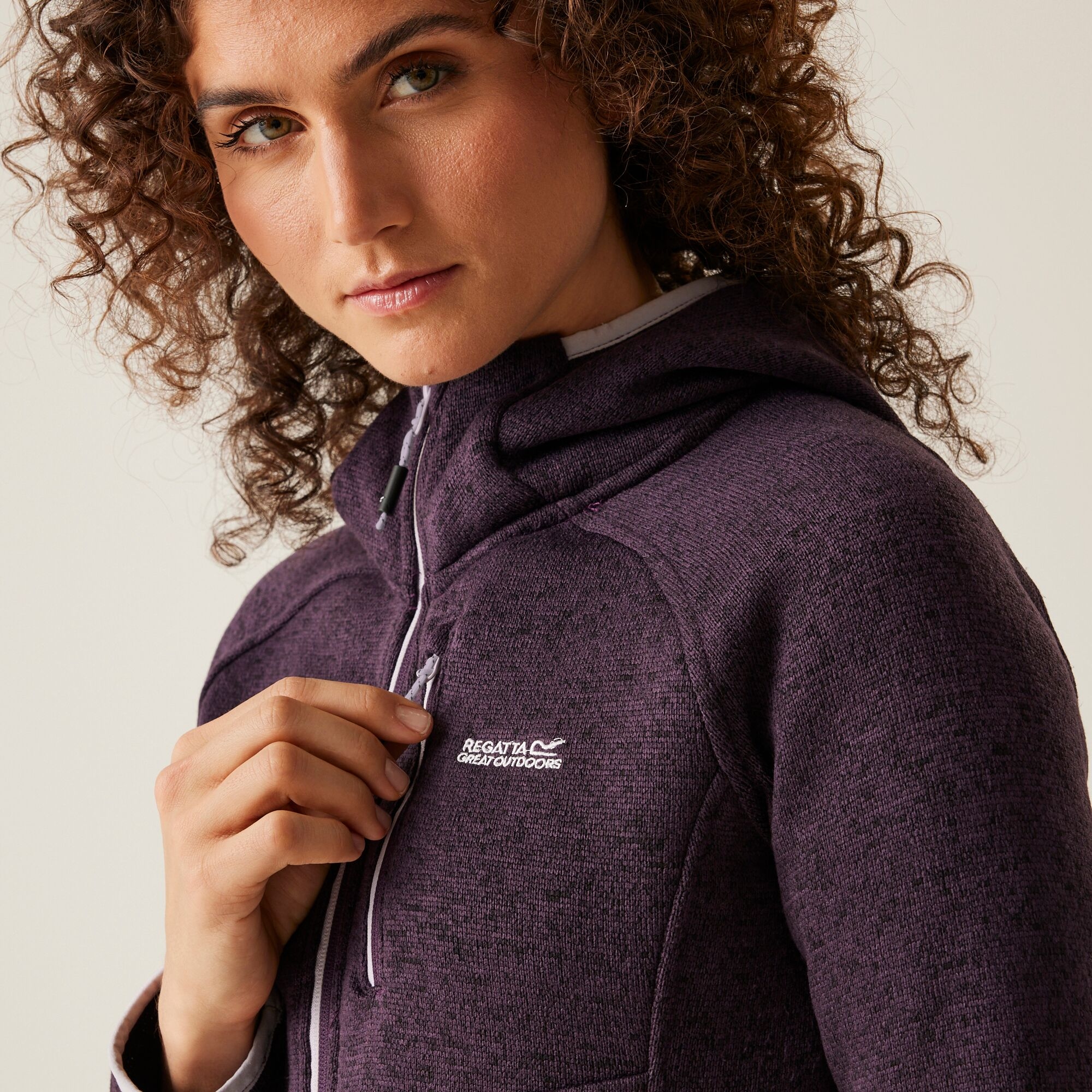 Women's Newhill Hooded Fleece | Deep Plum
