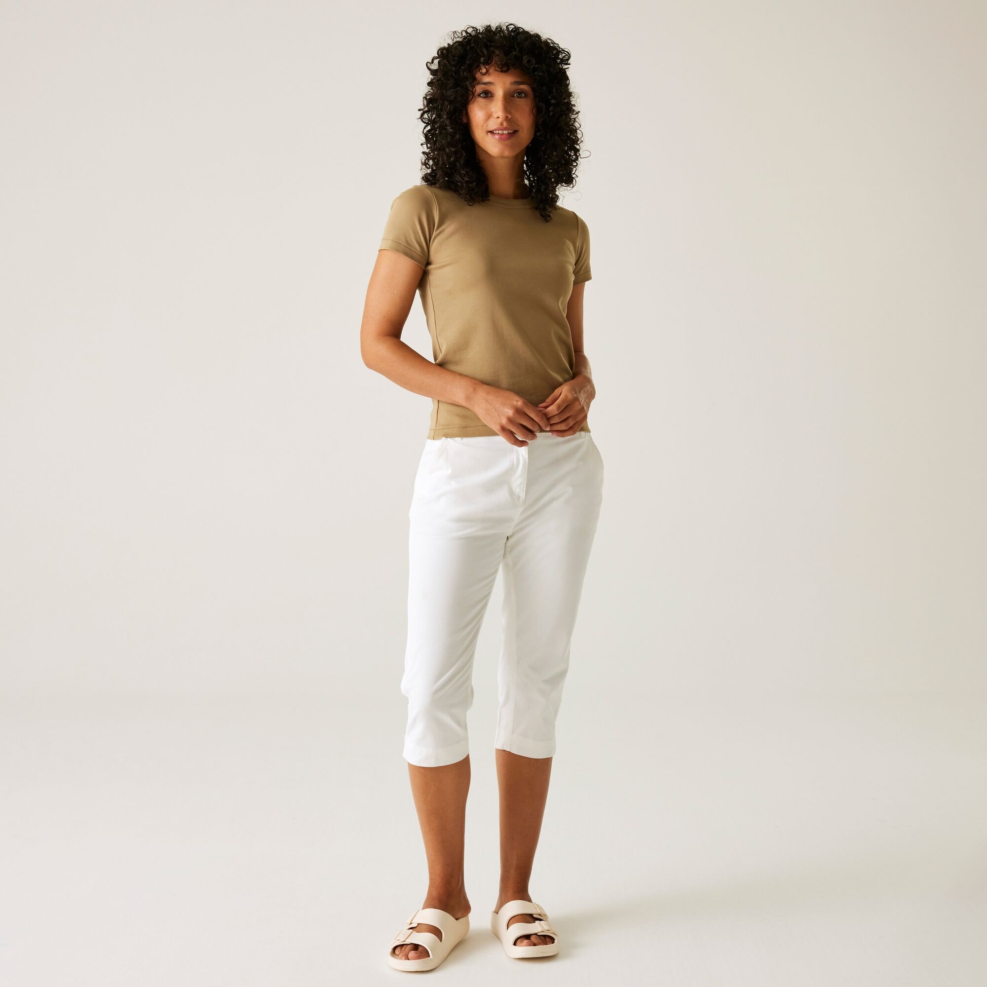 Women's Bayletta Capri Trousers | White