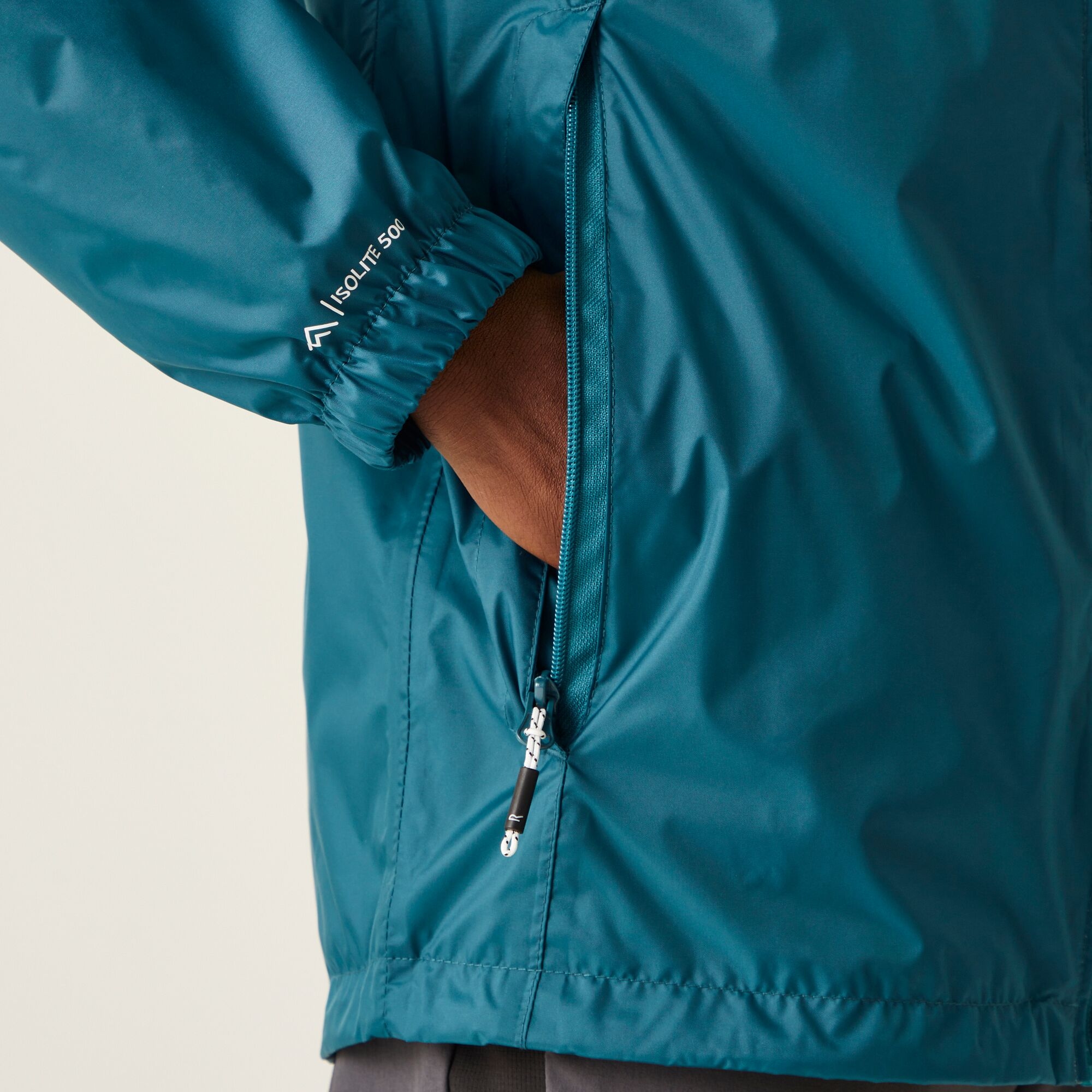 Men's Lyle IV Waterproof Packaway Jacket | Moroccan Blue Citron Lime