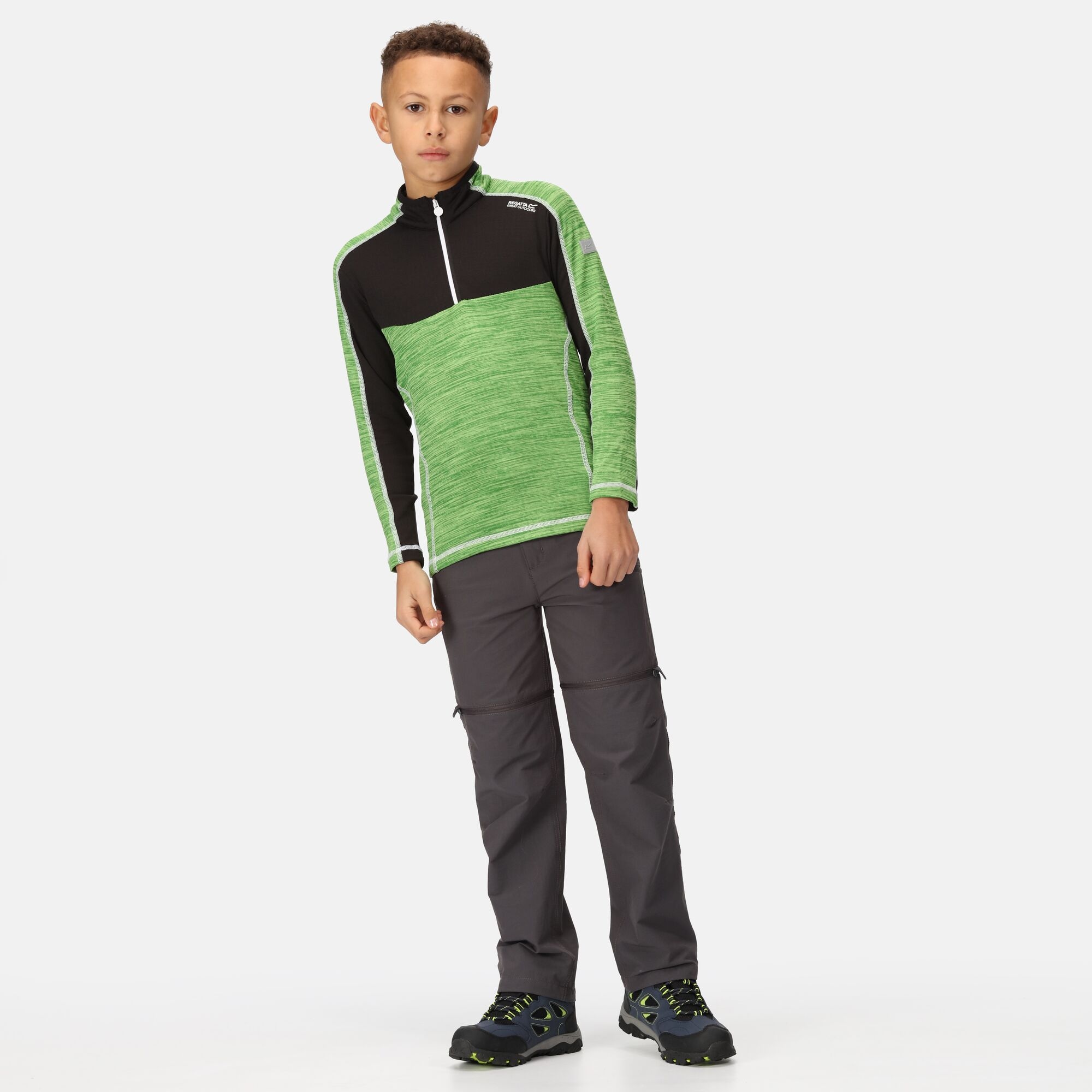 Kids' Hewley Fleece | Jasmine Green Black