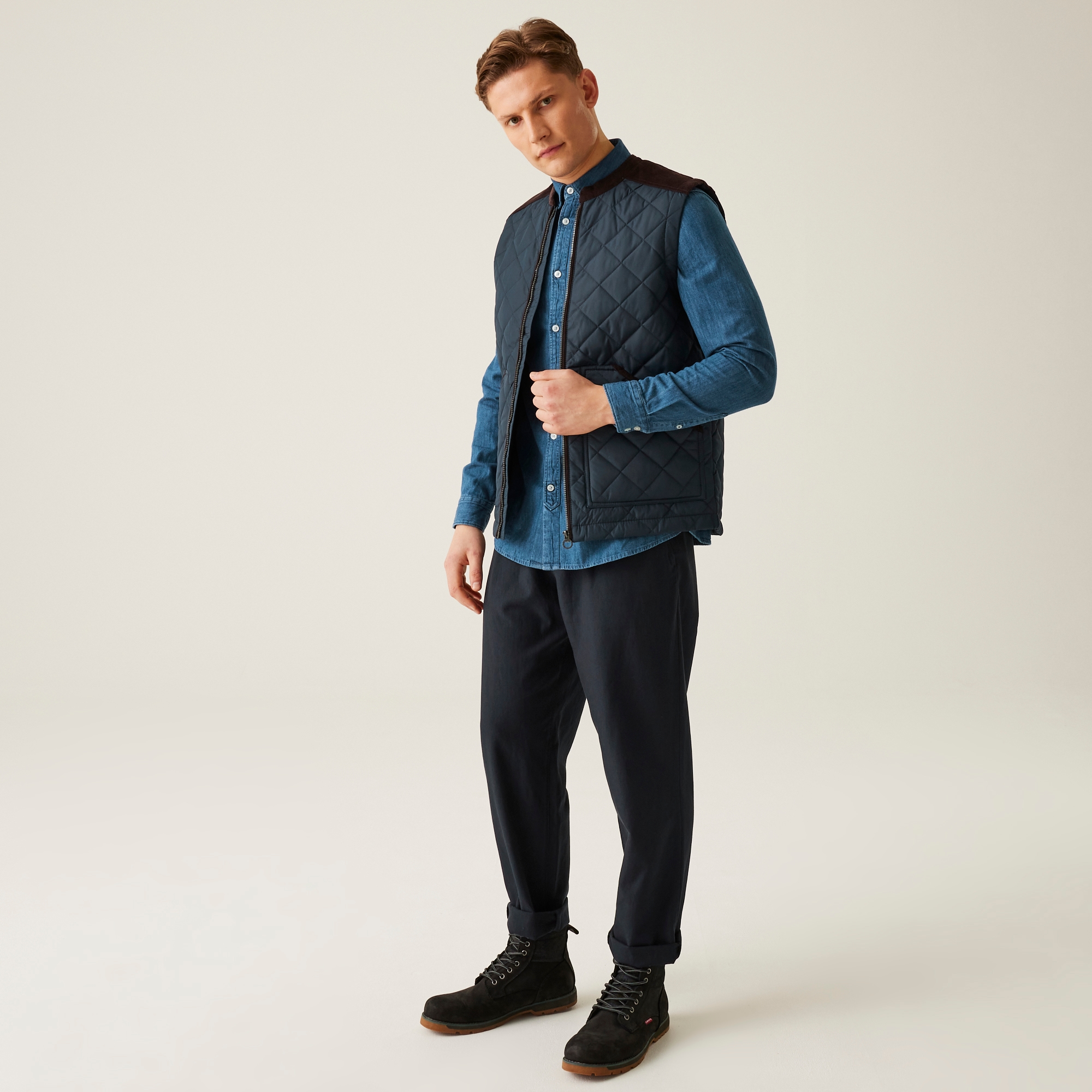 Men's Moreton Quilted Bodywarmer | Navy