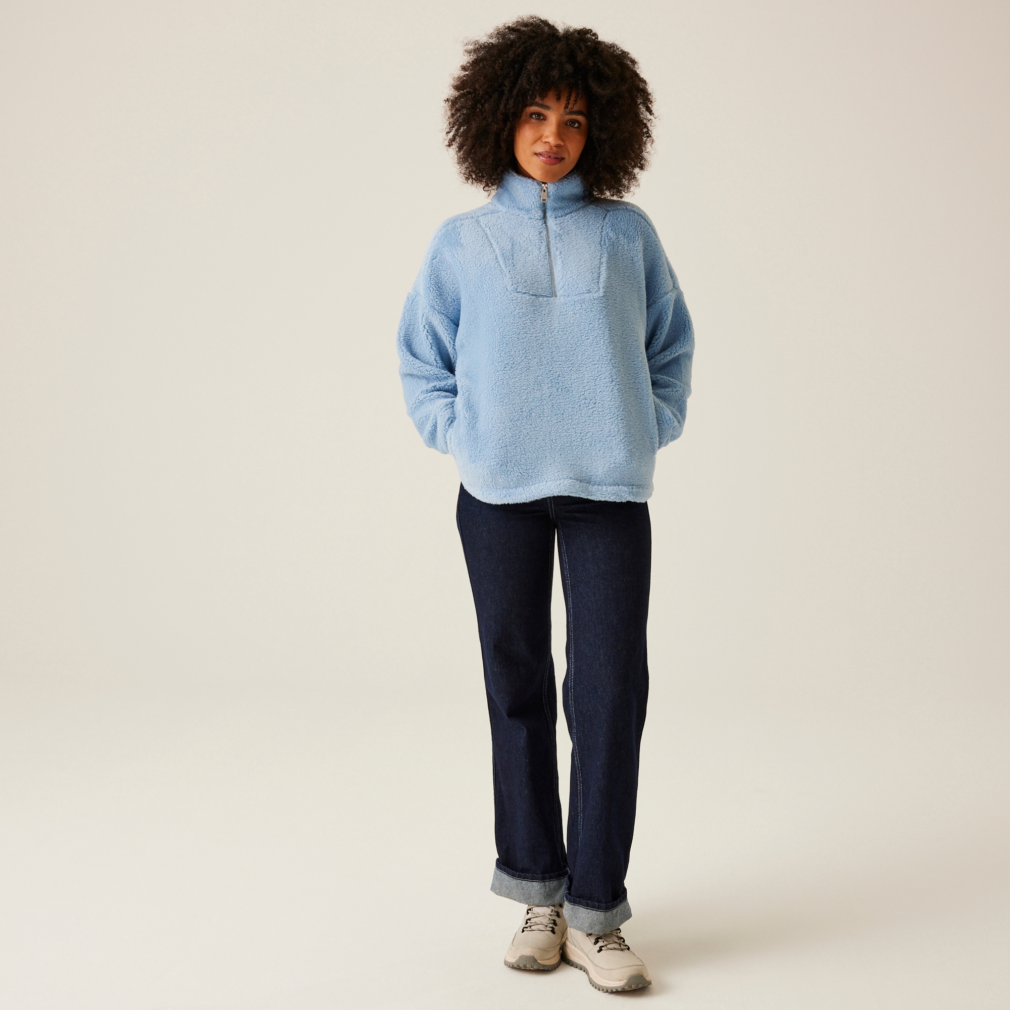 Women's Zeeke Fluffy Fleece | Soft Denim
