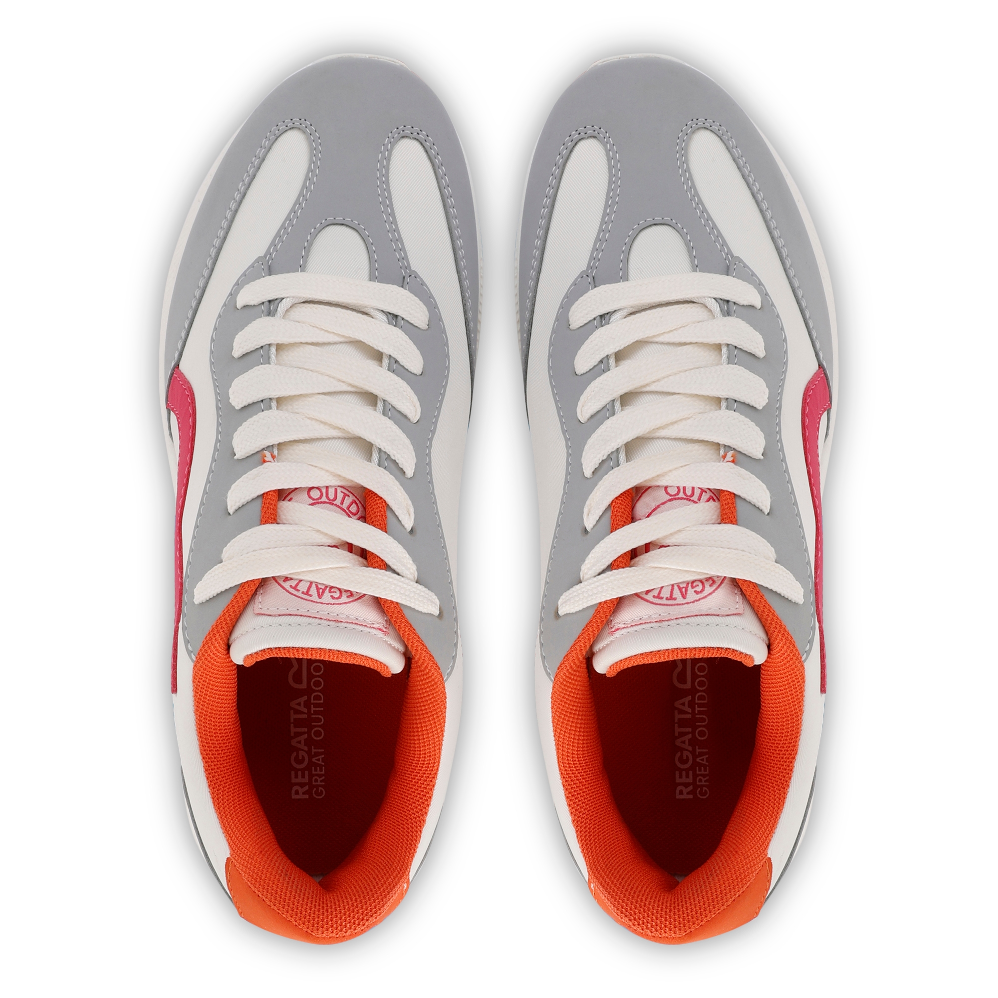 Women's Marine Retro Trainers | Snow White Pink Potion
