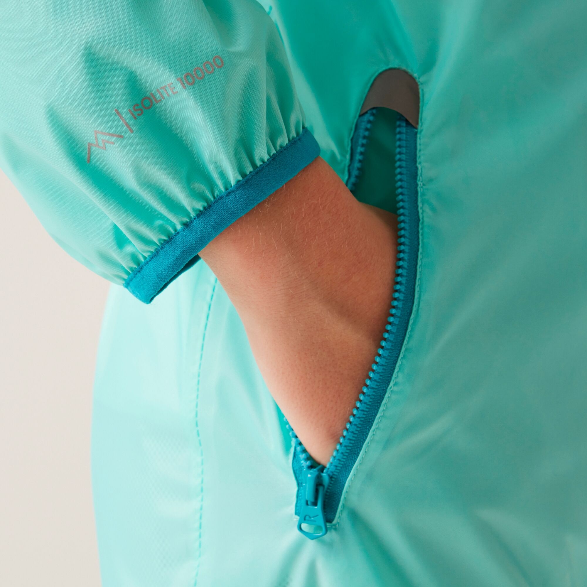 Kids' Lever II Waterproof Packaway Jacket | Aruba Blue Exotic Plume