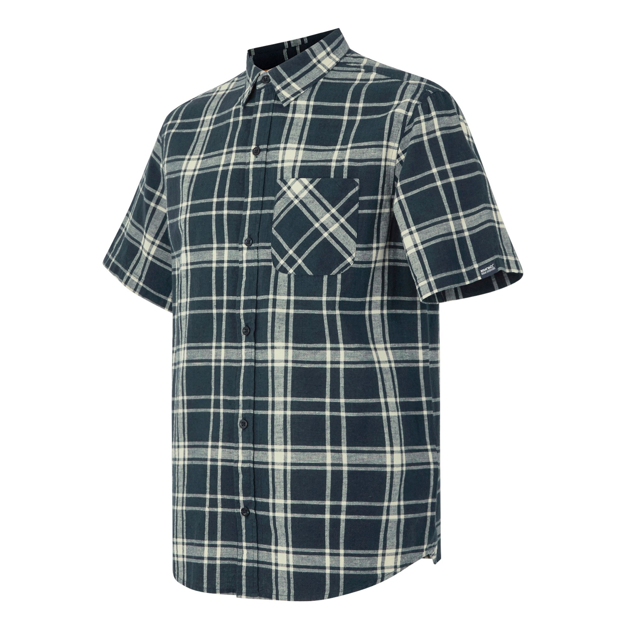 Men's Loran Short Sleeve Shirt | Navy Check