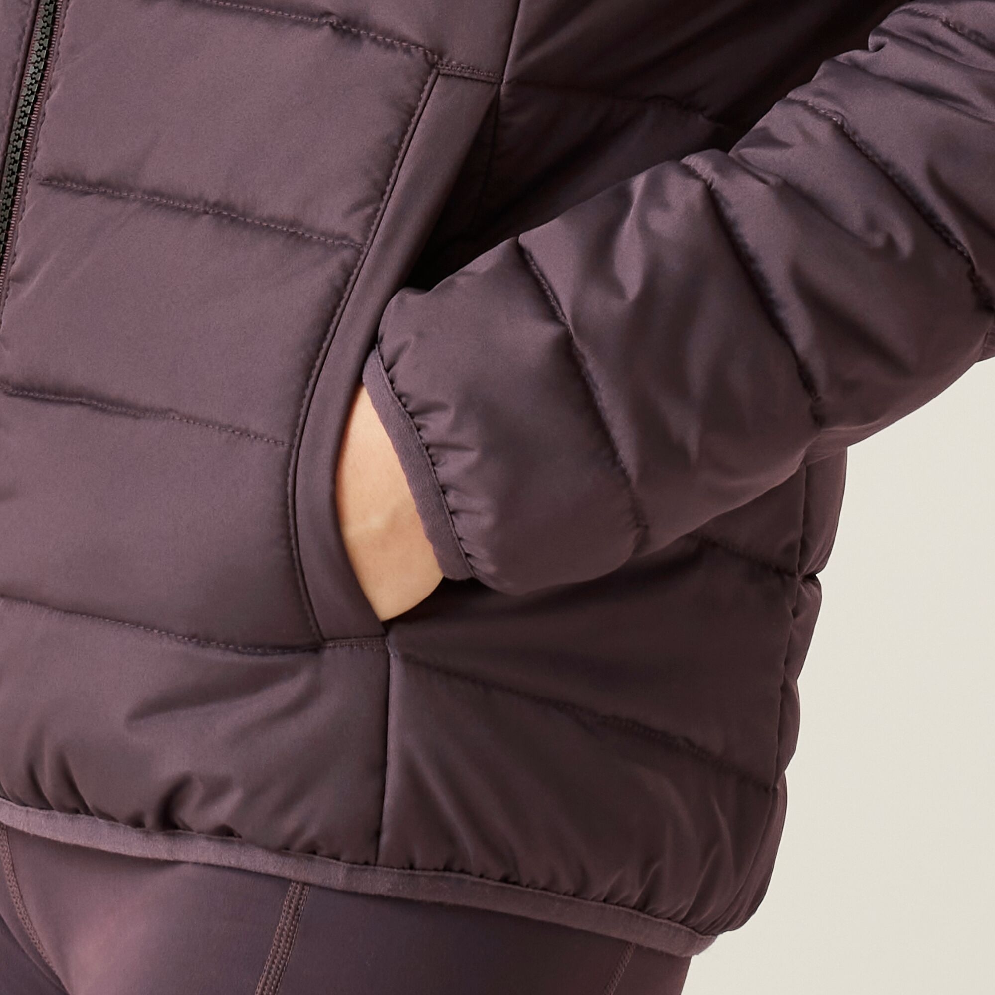 Women's Helfa Insulated Quilted Jacket | Deep Plum