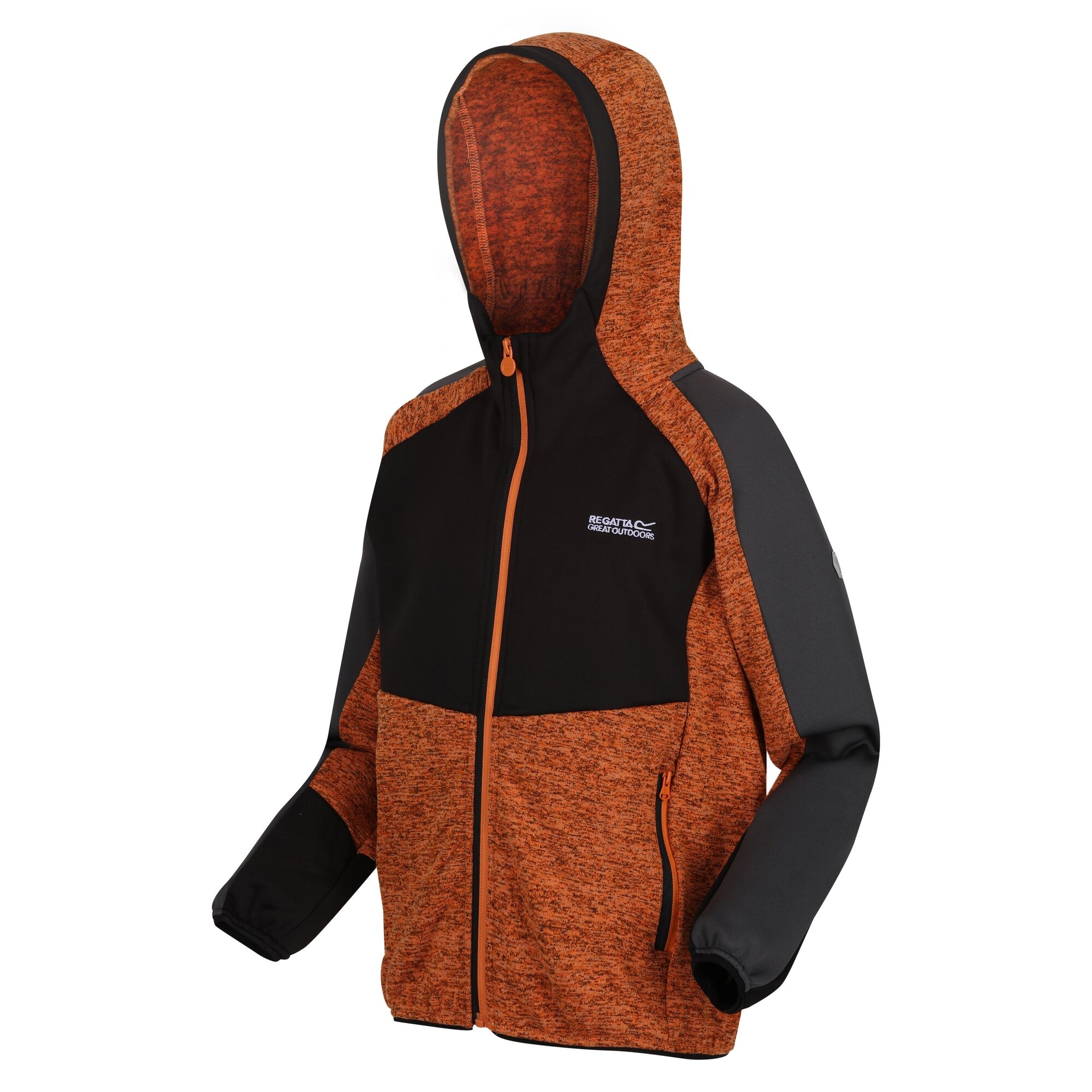 Kids' Dissolver VI Marl Knit Fleece | Autumn Maple Black Dark Grey