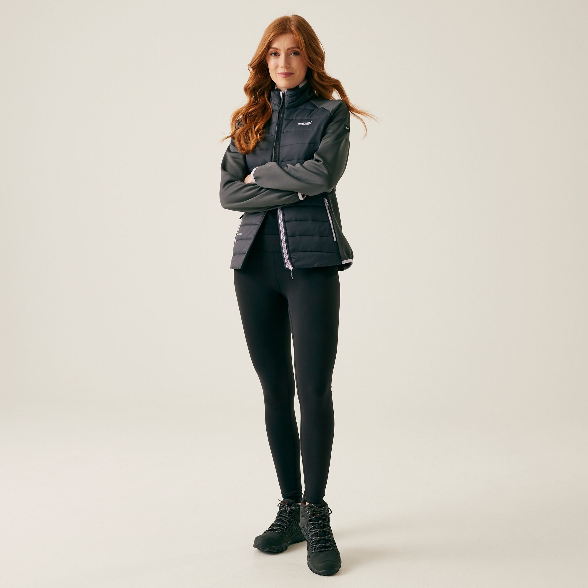 Women's Clumber V Hybrid Jacket | Seal Grey Lilac Frost