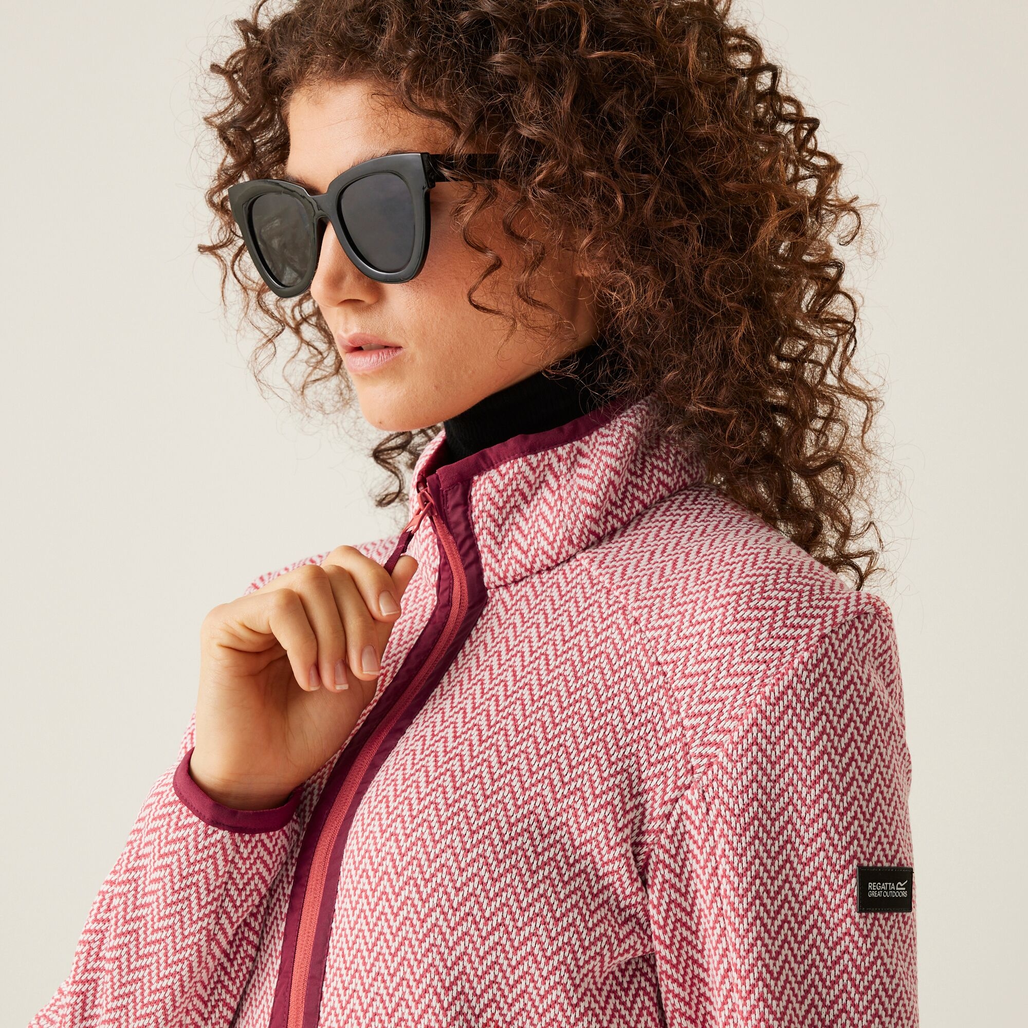 Women's Elzie Full Zip Fleece | Mineral Red