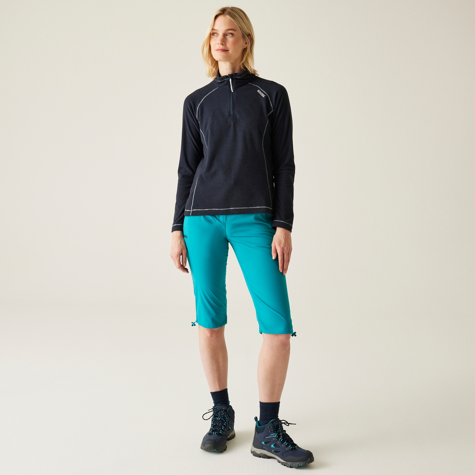 Women's Montes Lightweight Half-Zip Fleece | Navy Black