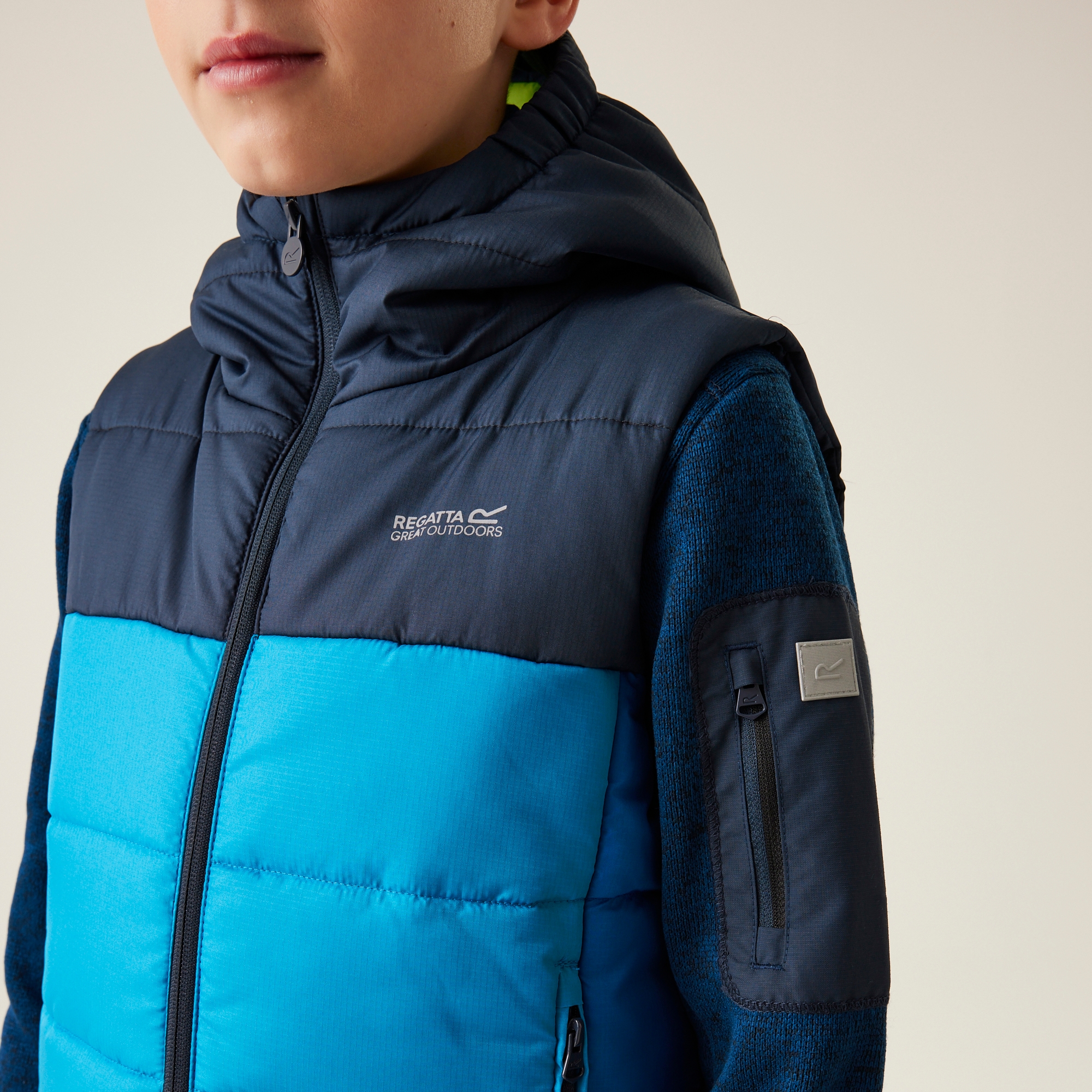 Kids' Lofthouse II Heavyweight Gilet | Navy Hydro Blue