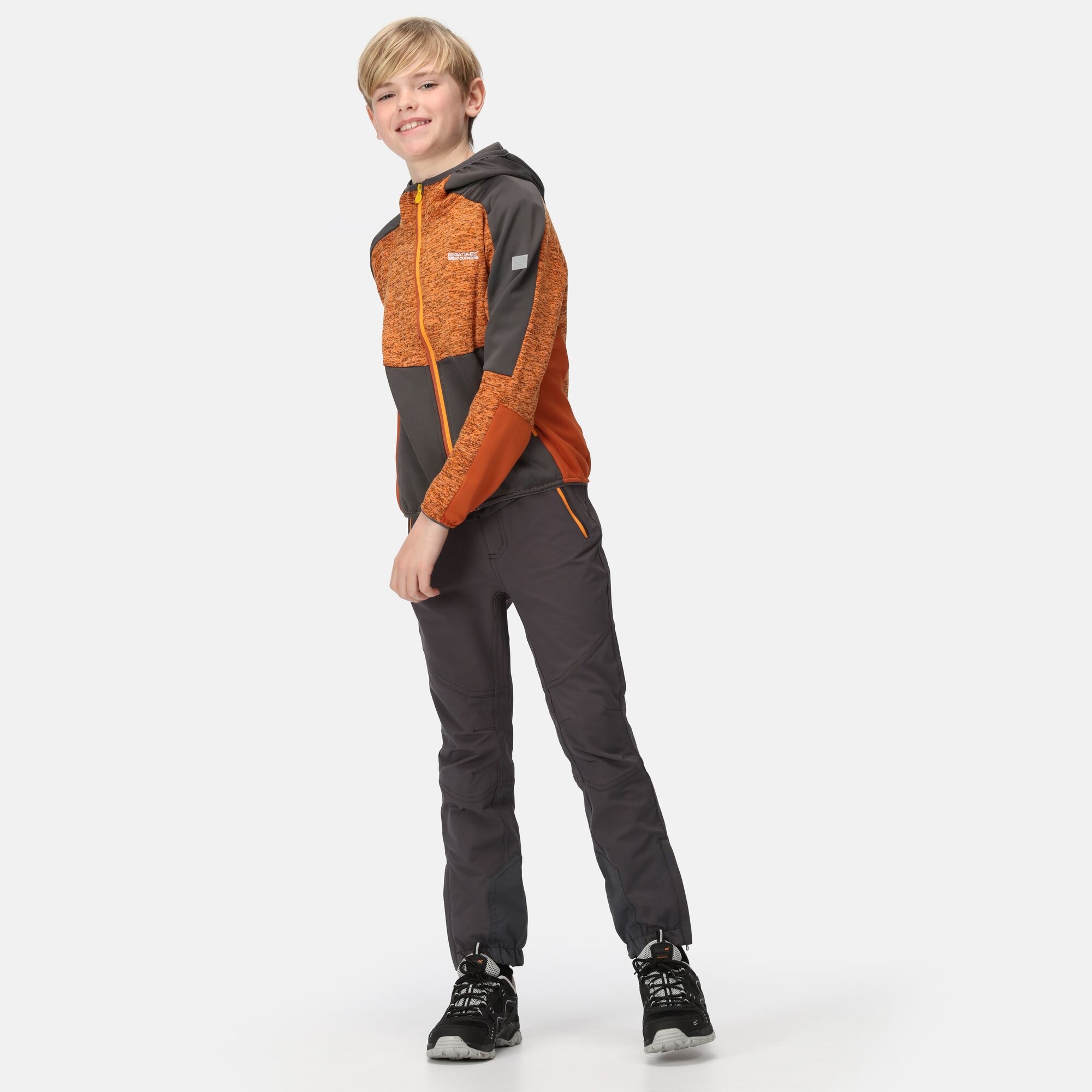 Kids' Dissolver VII Full Zip Fleece | Orange Pepper Californian Yellow
