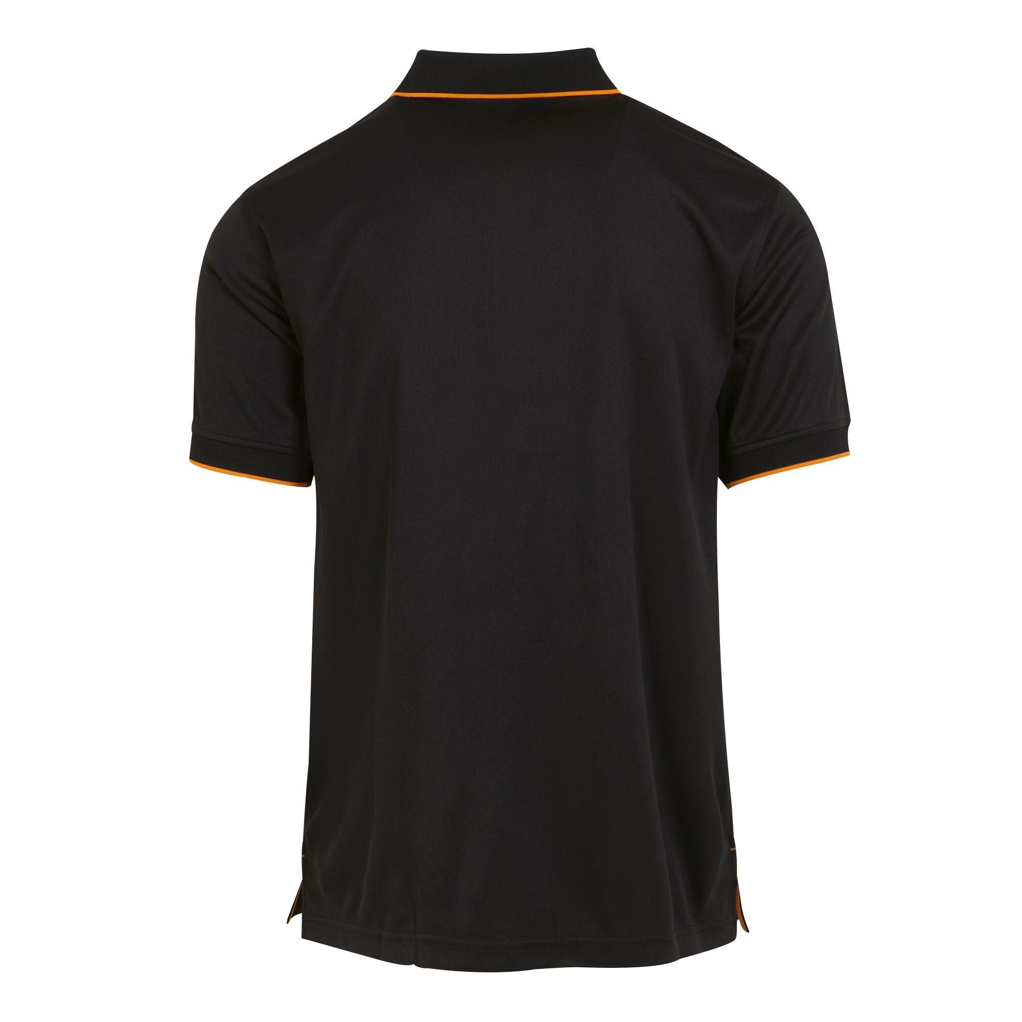 Men's Navigate Short Sleeve Polo Shirt | Black Orange Pop