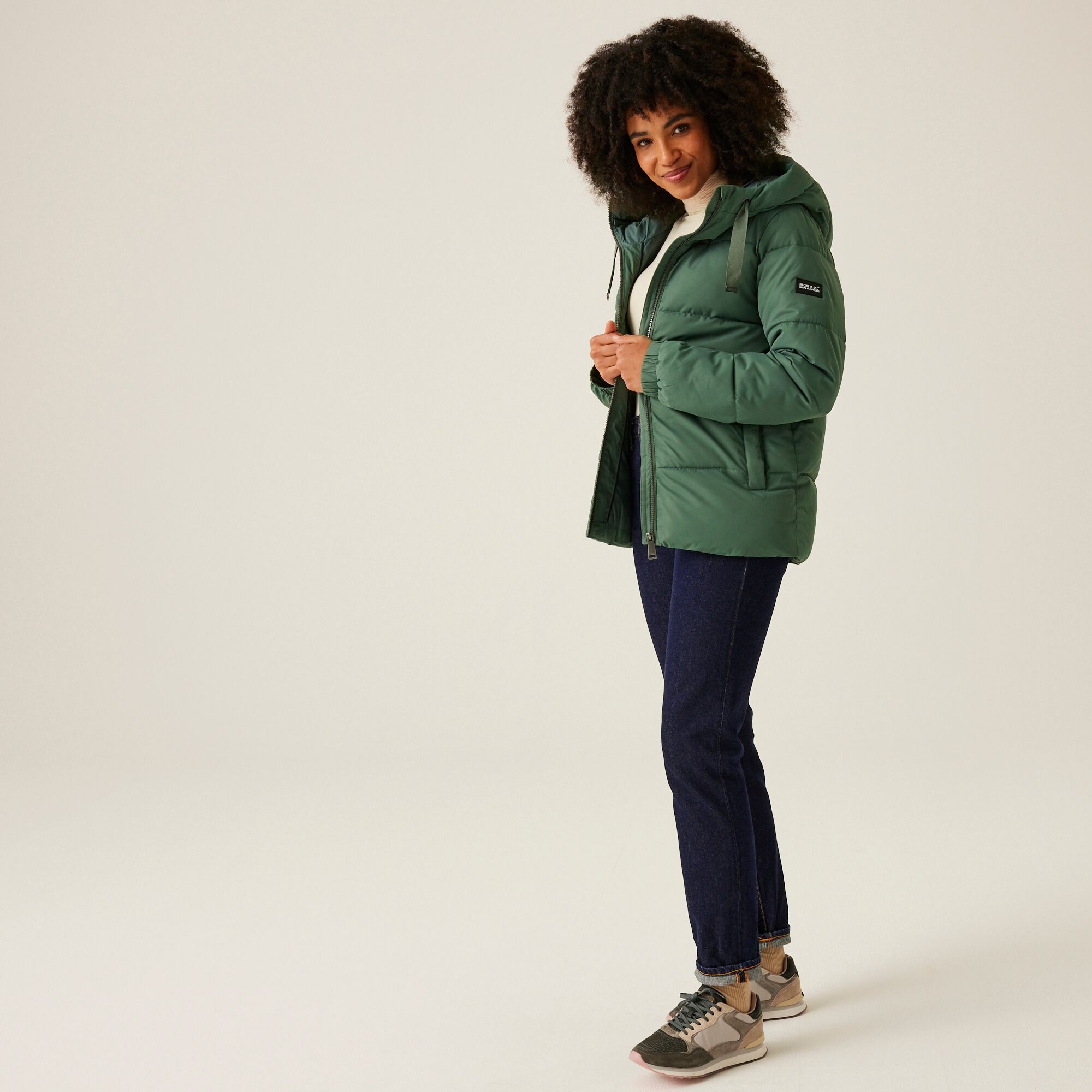 Women's Arilie Quilted Jacket | Dark Forest Green