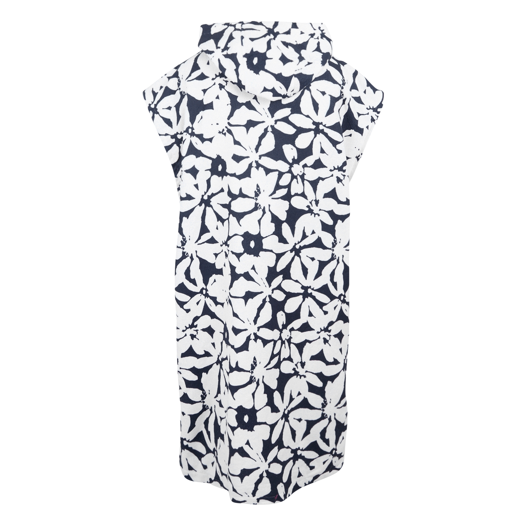 Adult's Towel Robe | Navy White Large Floral
