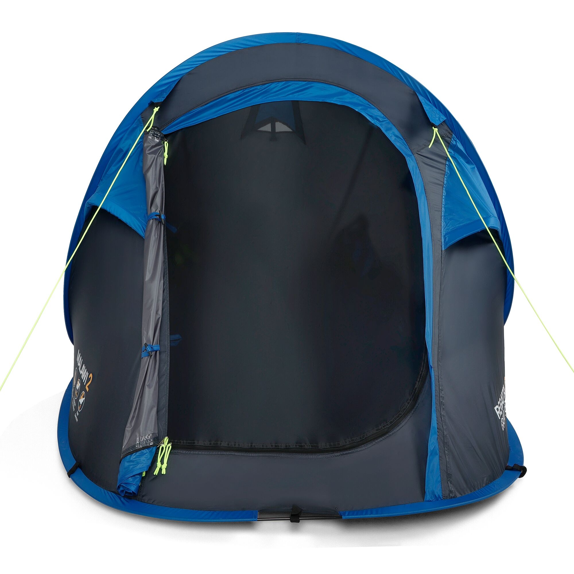 Malawi 2 Man Pop Up Festival Tent | Oxford Blue Seal grey